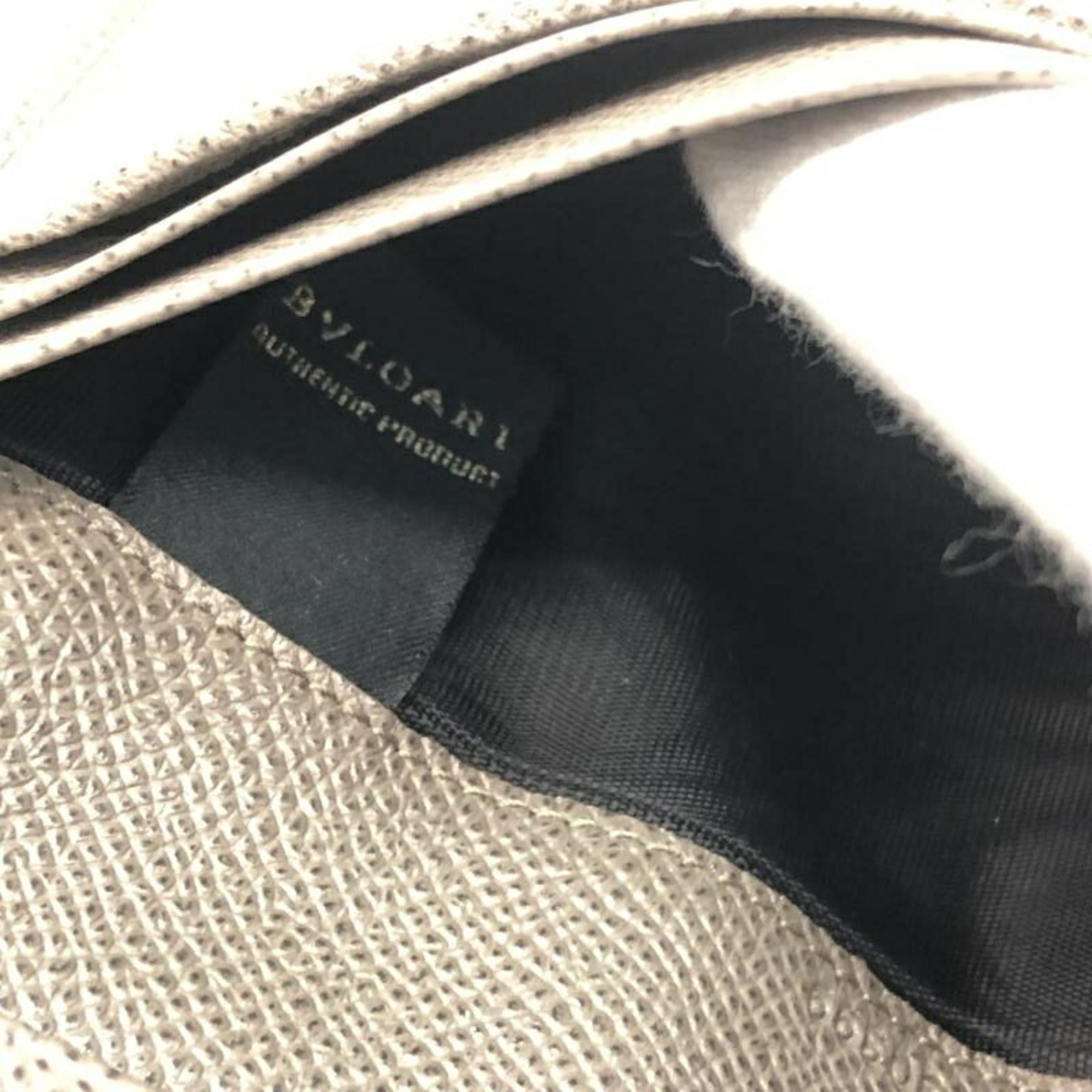 Bvlgari Bvlgari Bvlgari Gray Long Wallet (Bi-Fold) (Pre-Owned)