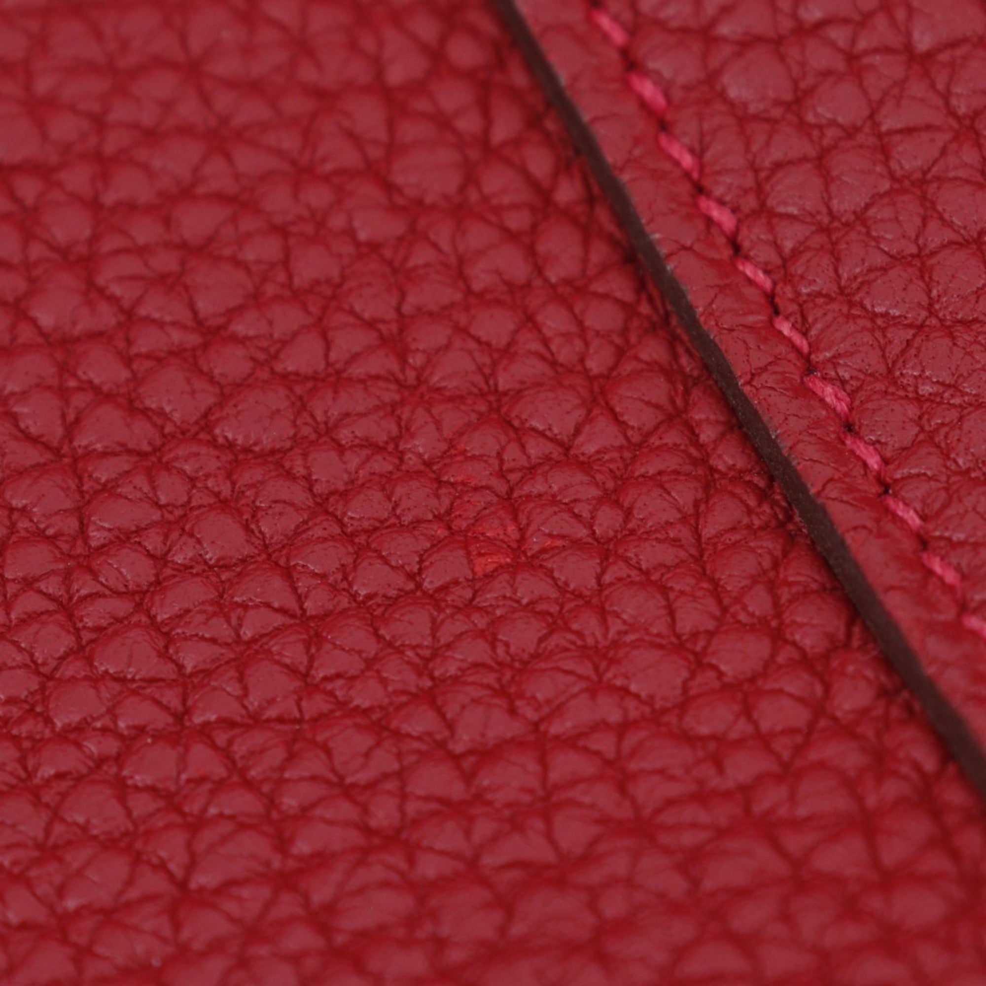 Hermes Garden Red Color Negonda Leather Handbag (Pre-Owned)