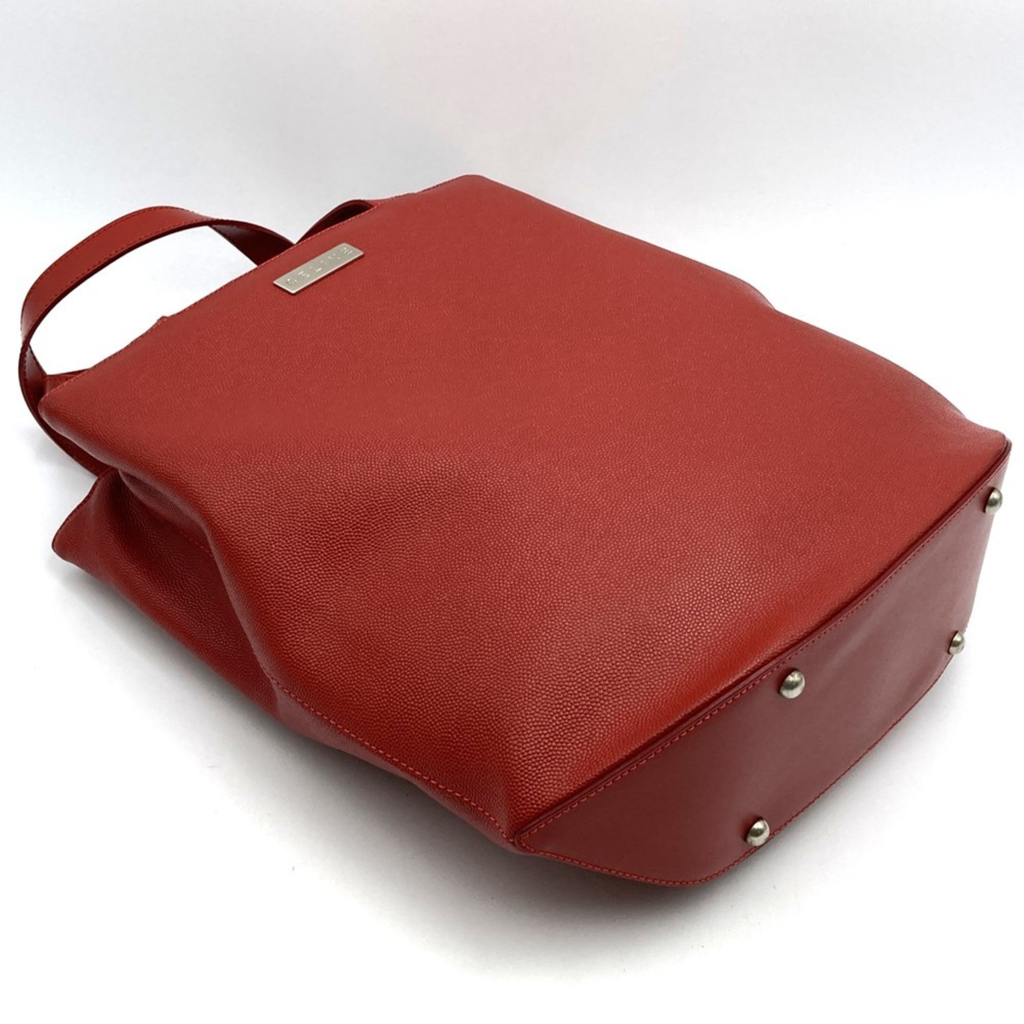 Celine Red Color Leather Handbag (Pre-Owned)