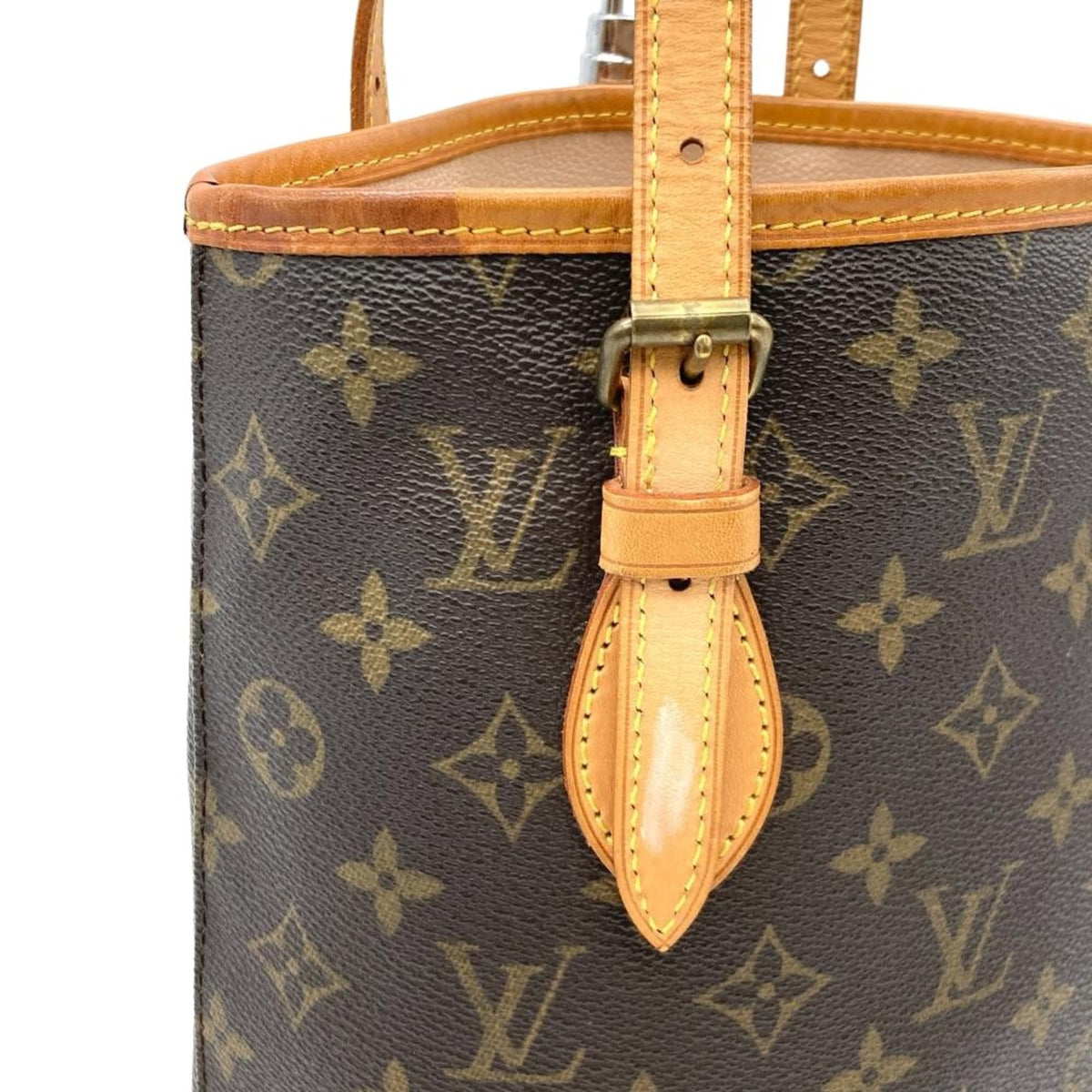 Louis Vuitton Brown Monogram Canvas Handbag Tote Bag (Pre-Owned)