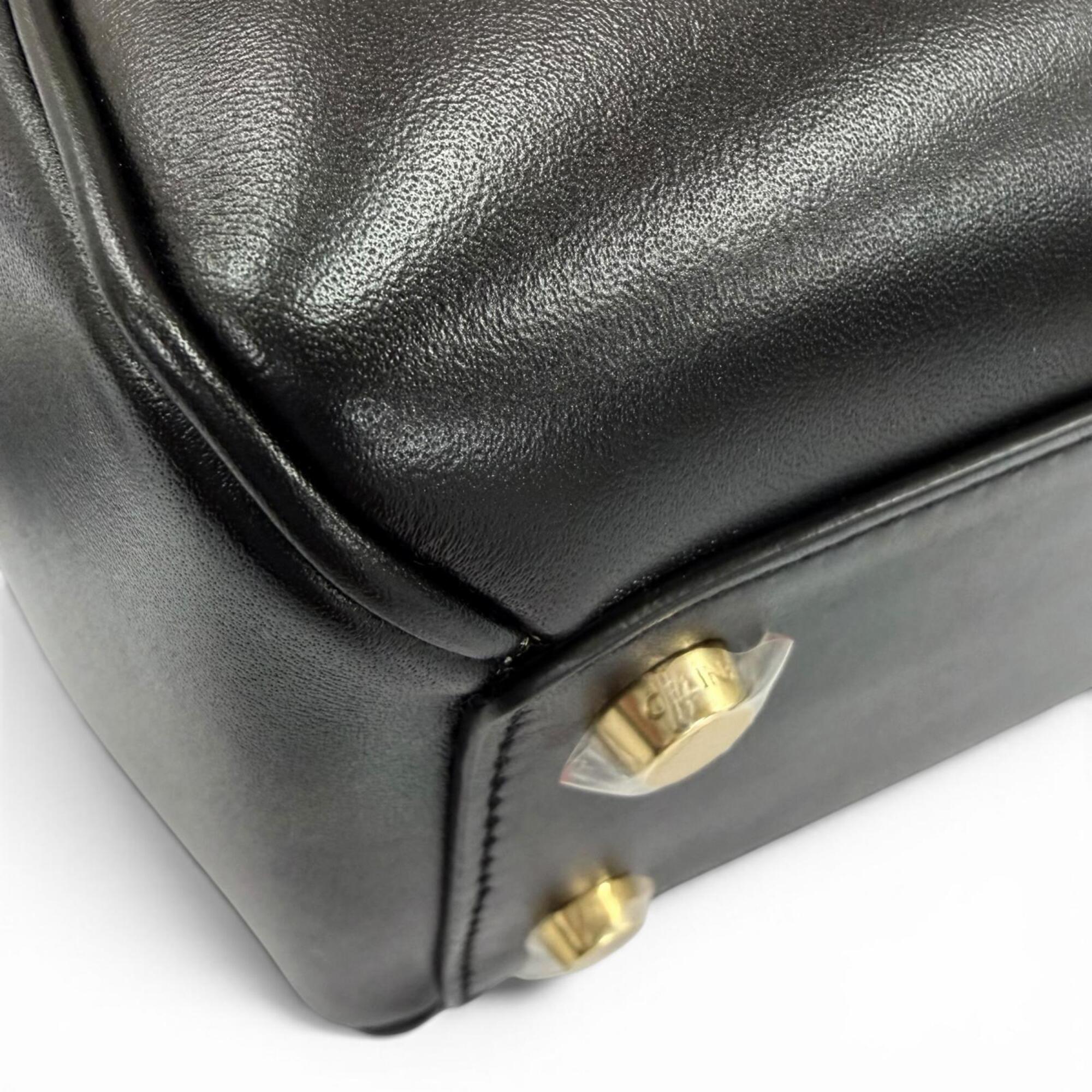 Celine Black Leather Handbag Shoulder Bag (Pre-Owned)