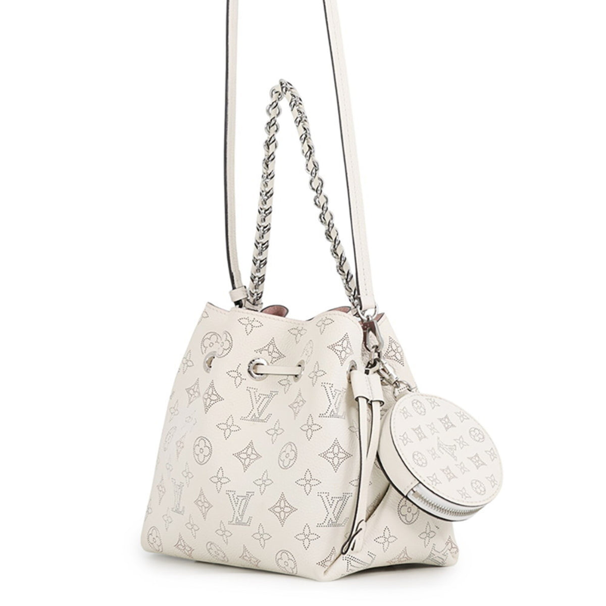 Louis Vuitton Mahina Pink Mahina Leather Handbag Shoulder Bag (Pre-Owned)