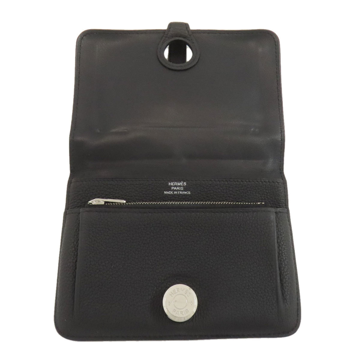 Hermes Black Togo Leather Wallet (Bi-Fold) (Pre-Owned)