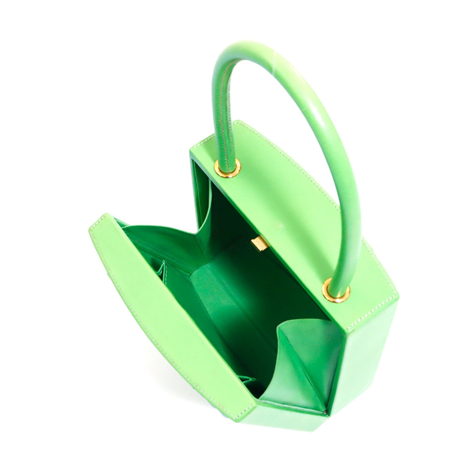 Hermes Green Leather Handbag (Pre-Owned)