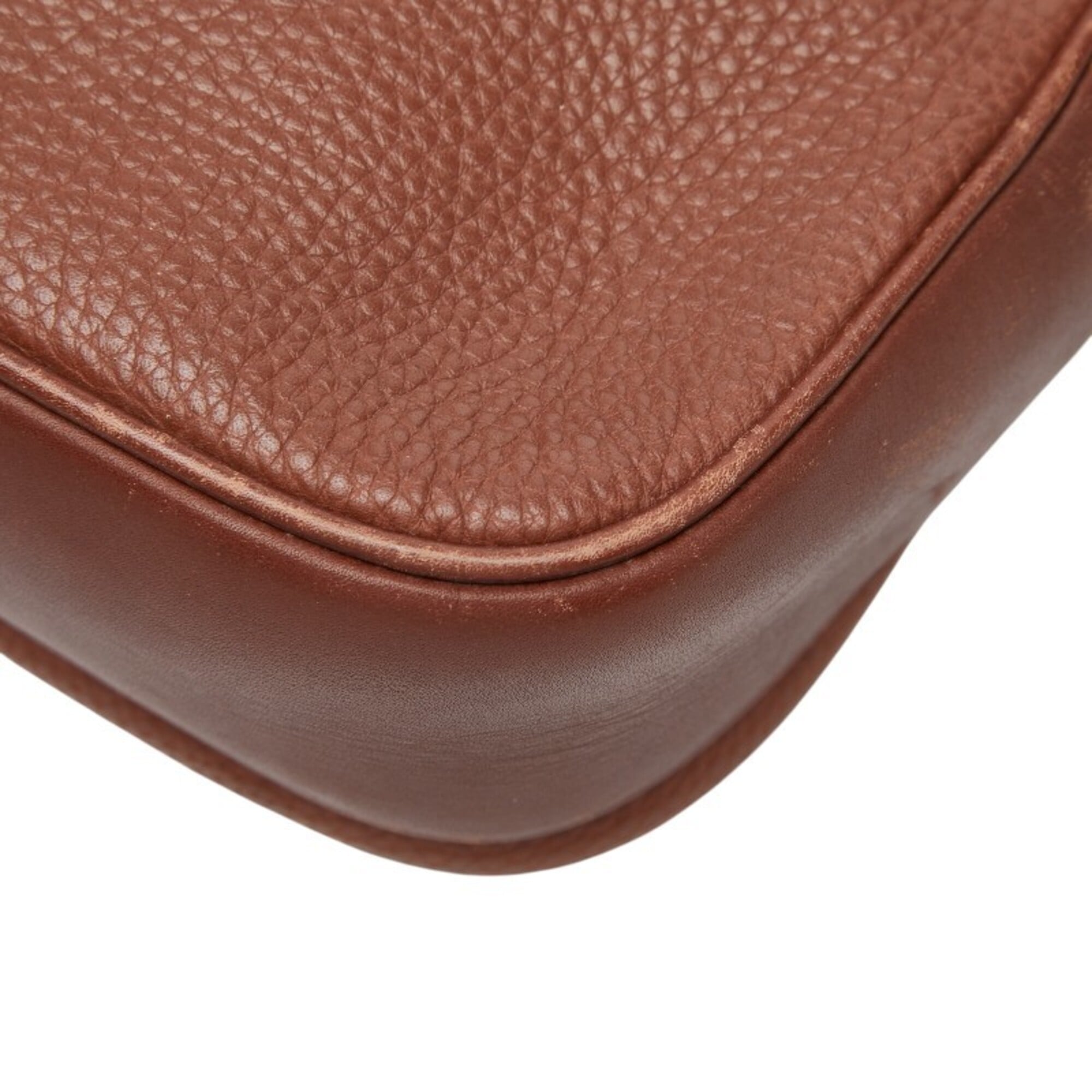 Gucci Brown Leather Shoulder Bag (Pre-Owned)