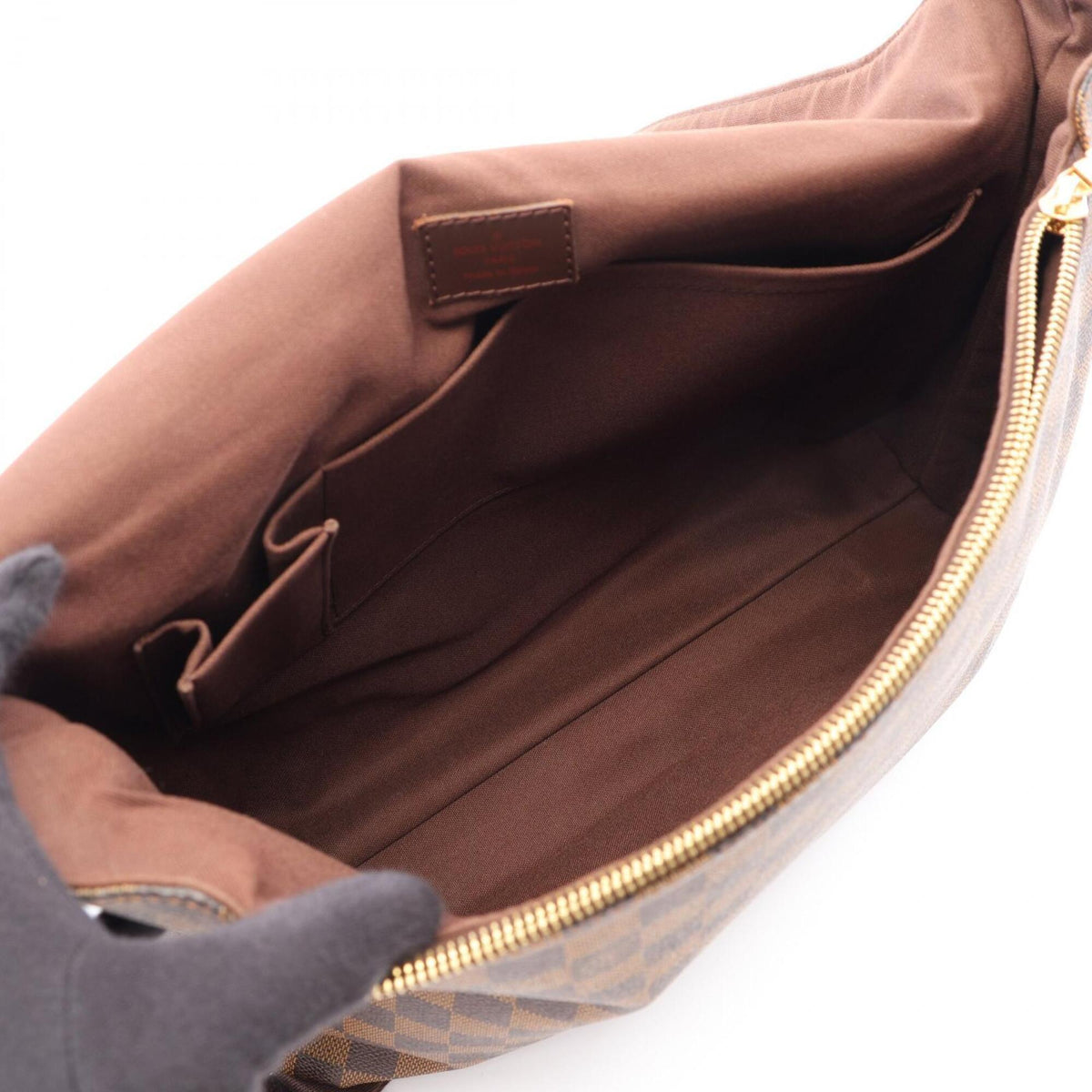 Louis Vuitton Brown Coated Canvas Leather Shoulder Bag (Pre-Owned)