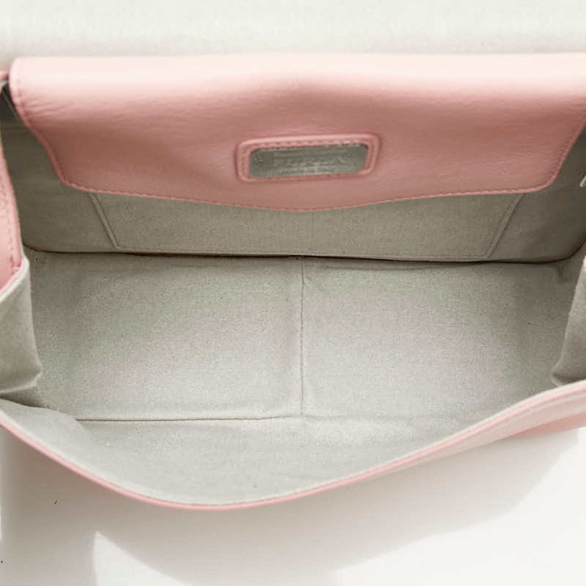 Furla Pink Leather Handbag Shoulder Bag (Pre-Owned)