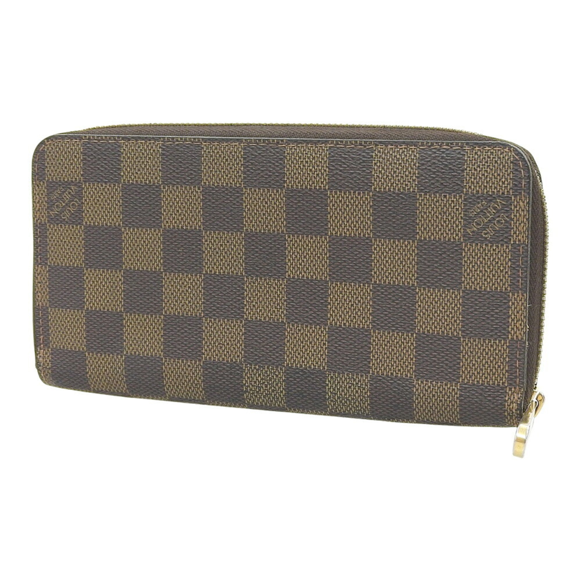 Louis Vuitton Damier Canvas Ebene Pvc Long Wallet (Bi-Fold) (Pre-Owned)