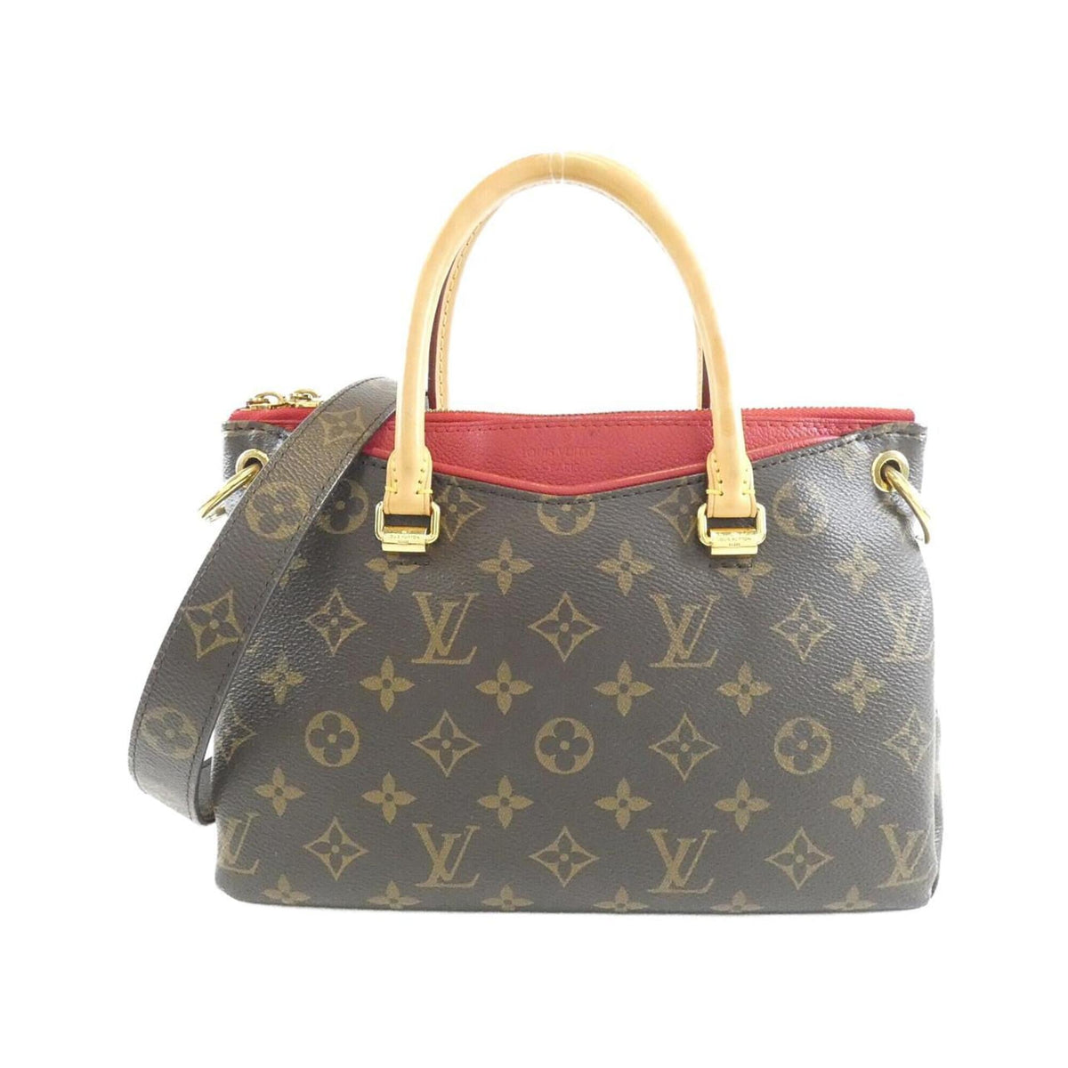 Louis Vuitton Cerise Marron Coated Canvas Handbag (Pre-Owned)