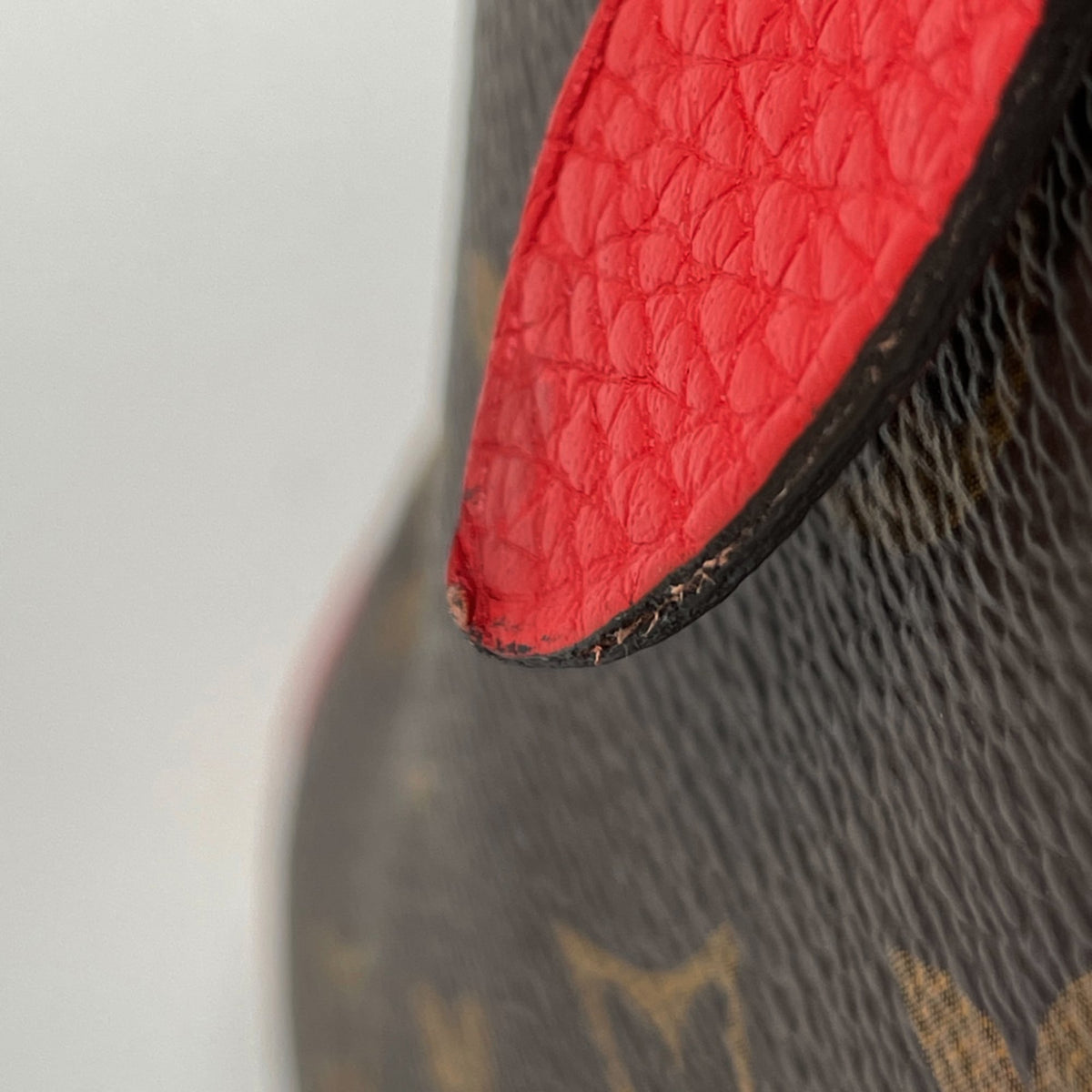 Louis Vuitton Brown Coquelicots Red Color Monogram Handbag (Pre-Owned)