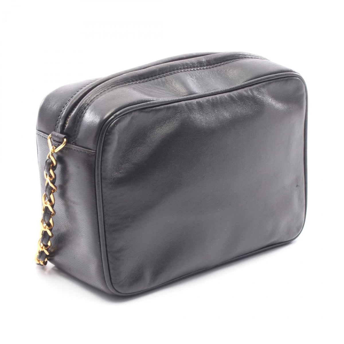 Chanel Black Leather Shoulder Bag (Pre-Owned)