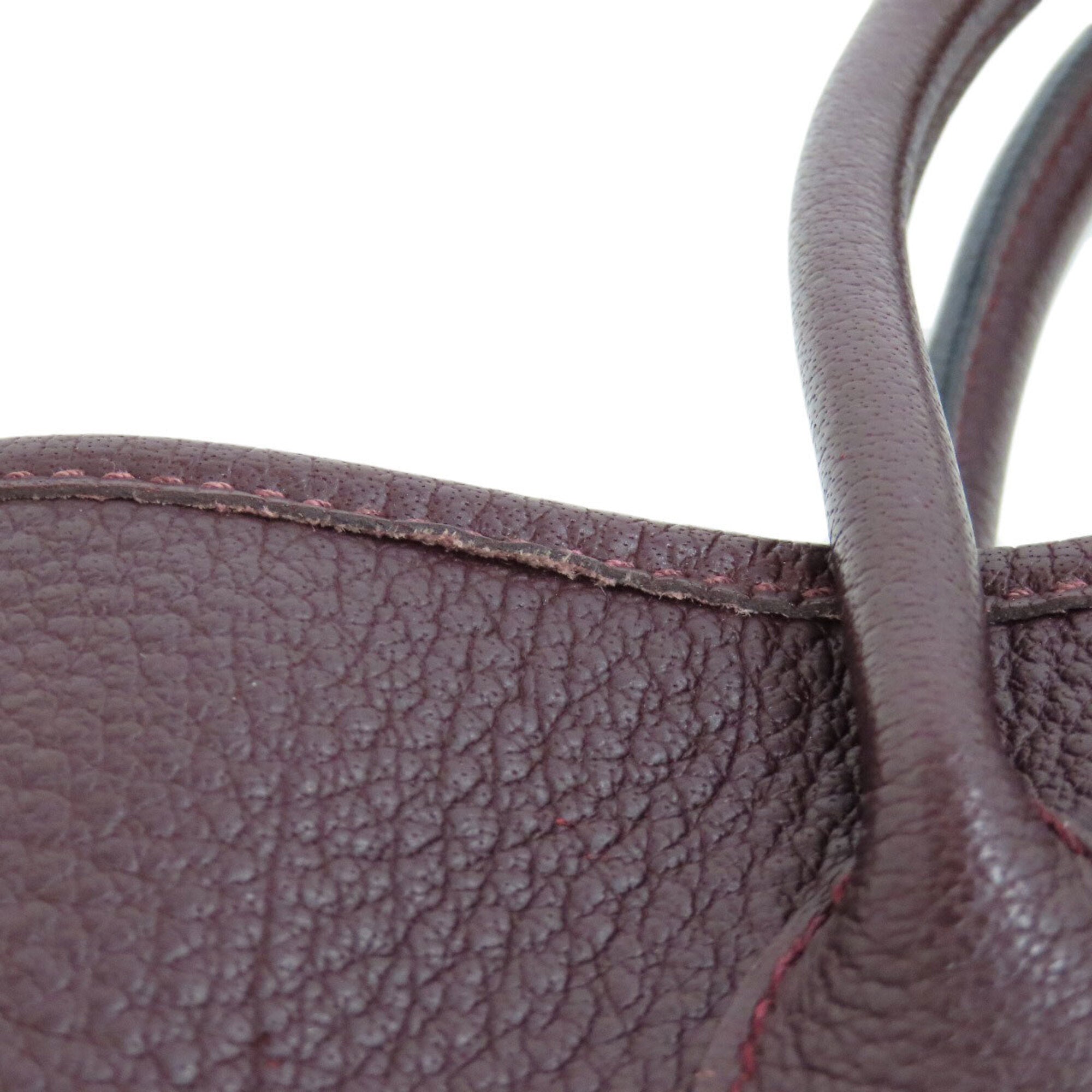 Hermes Bordeaux Negonda Leather Handbag (Pre-Owned)