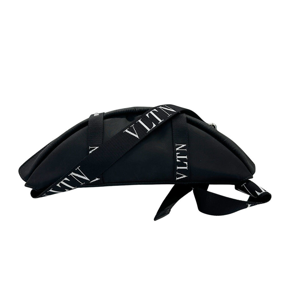 Valentino Black Nylon Handbag Sling Bag (Pre-Owned)