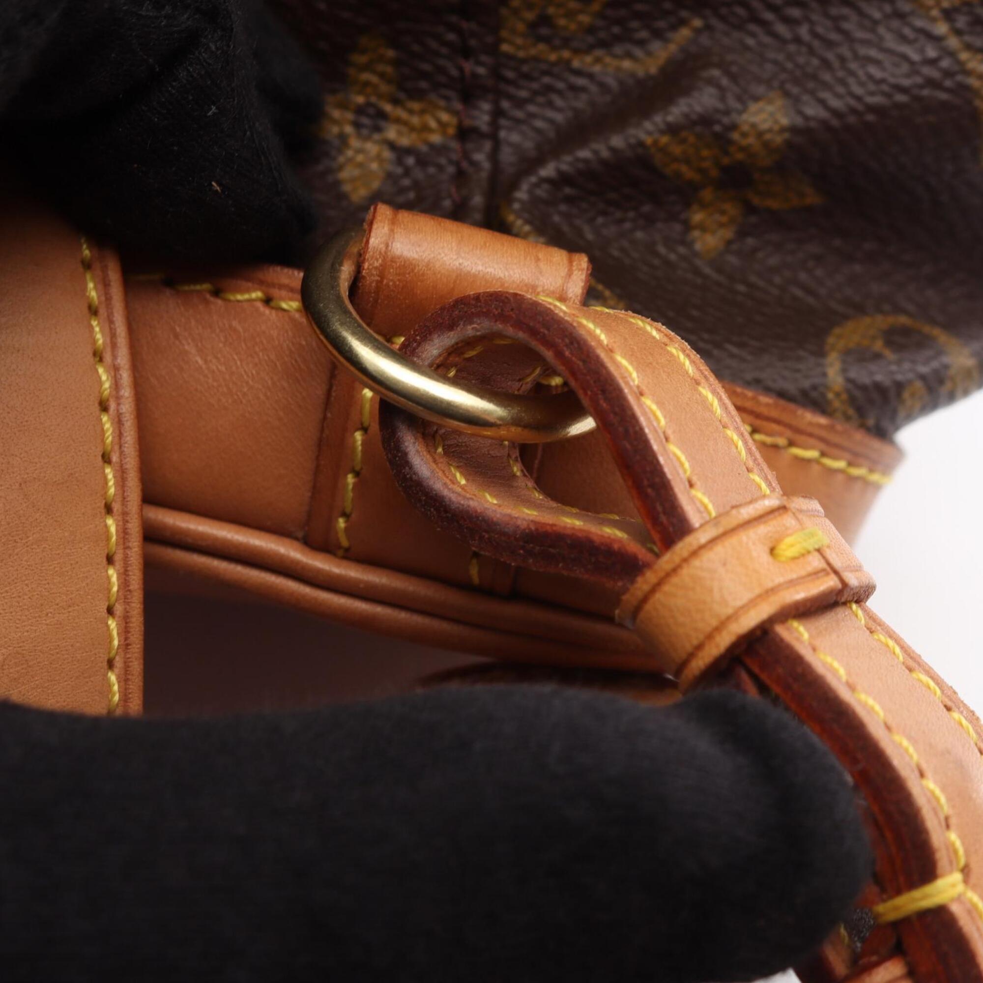 Louis Vuitton Brown Monogram Coated Canvas Leather Backpack (Pre-Owned)