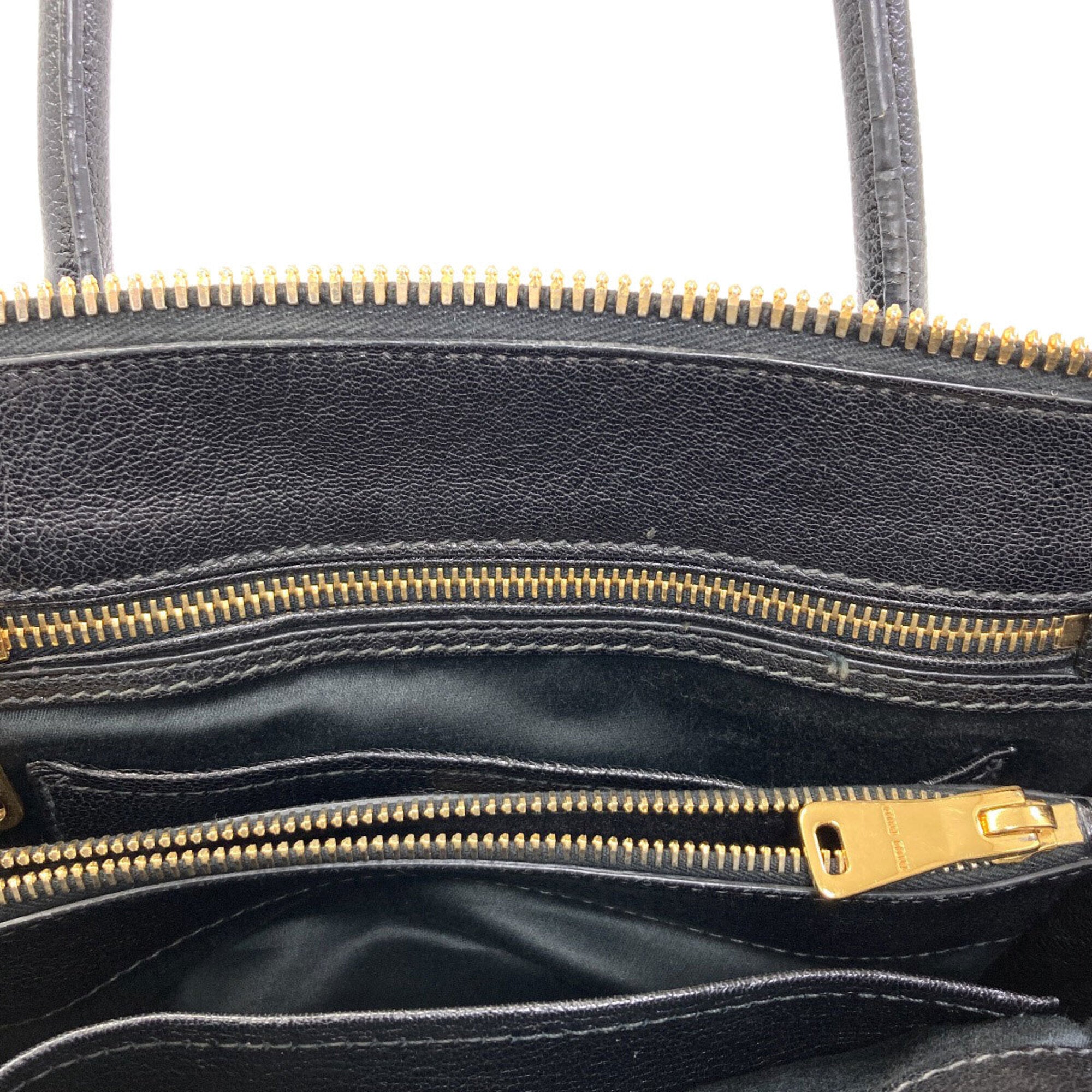 Miu Miu Black Leather Handbag (Pre-Owned)