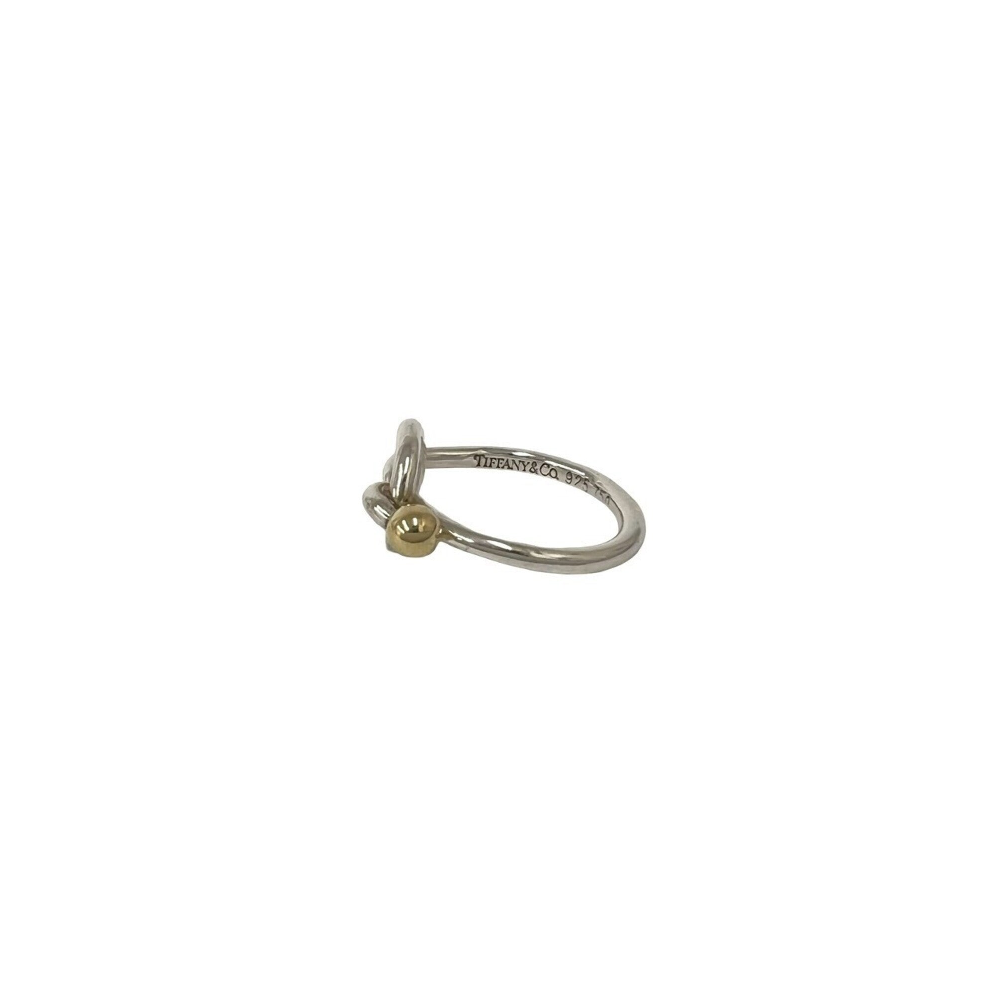 Tiffany Gold Silver Yellow Gold (18K) Silver 925 Band Ring (Pre-Owned)