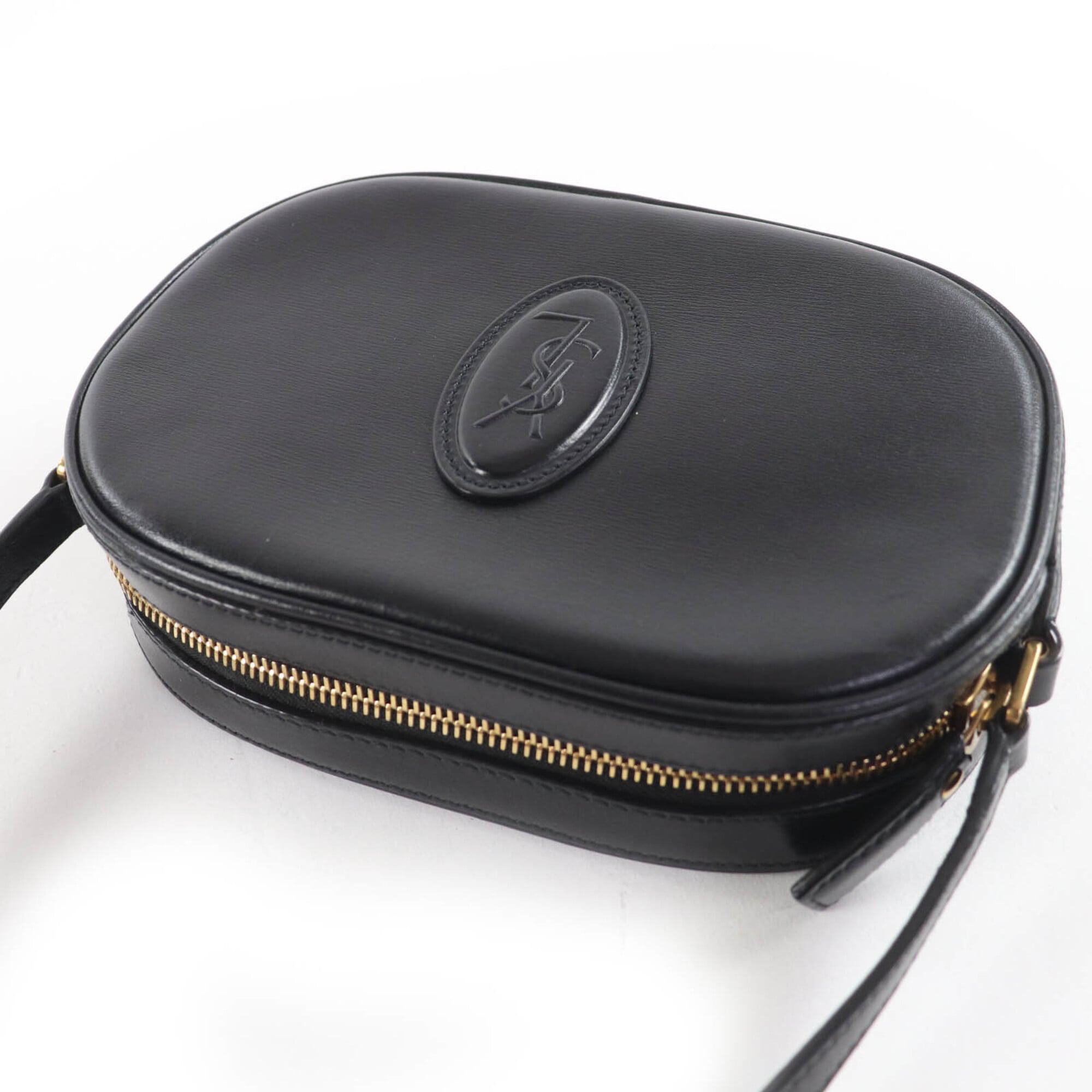 Saint Laurent Black Leather Shoulder Bag (Pre-Owned)