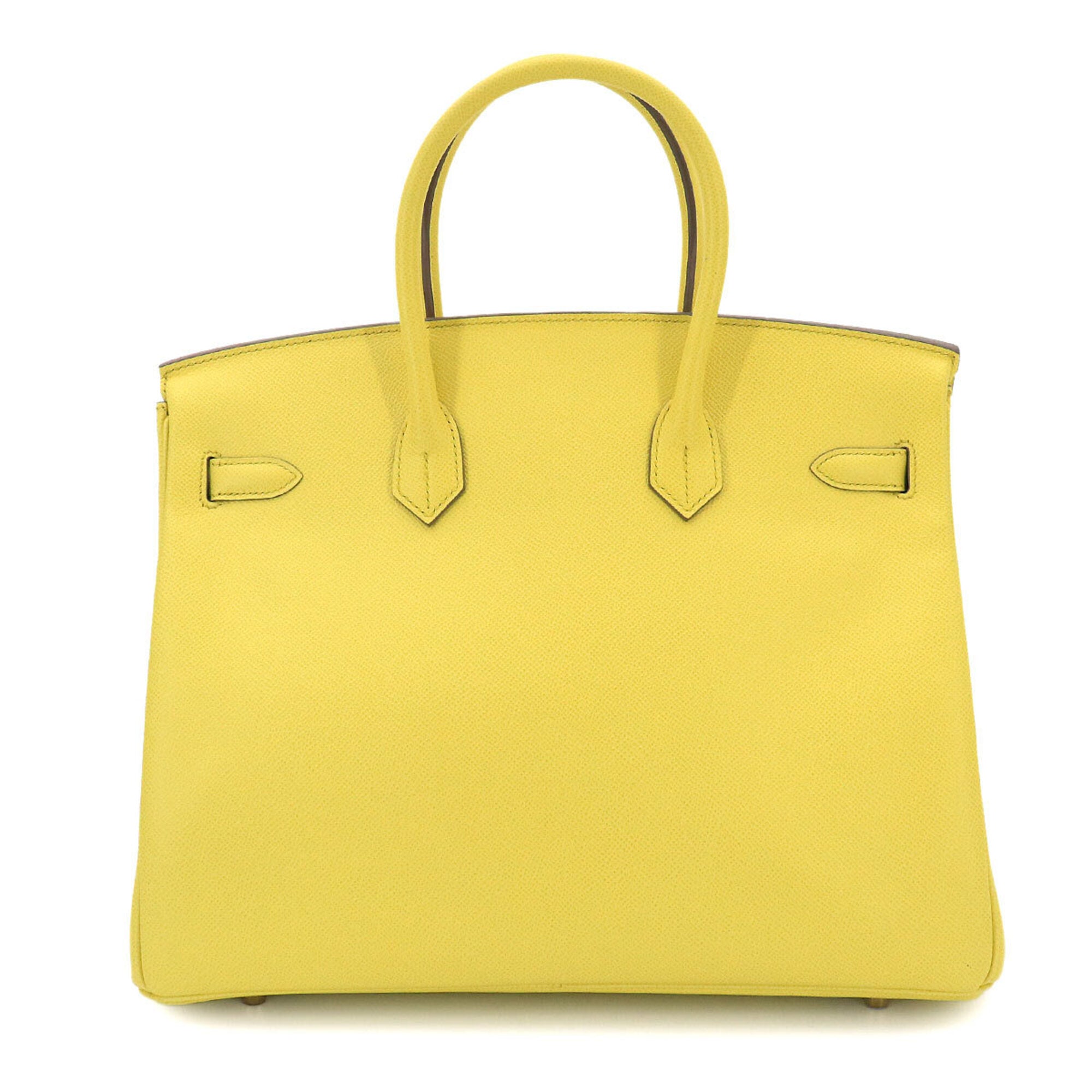 Hermes Lime Epsom Leather Handbag (Pre-Owned)