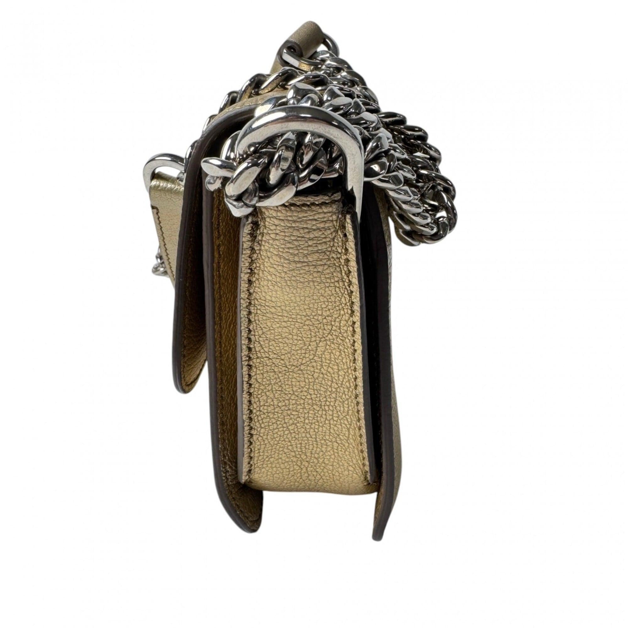 Tod's Gold Leather Shoulder Bag (Pre-Owned)
