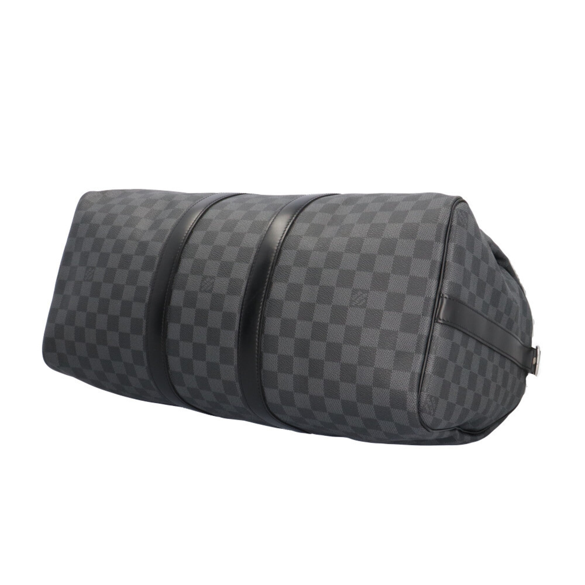 Louis Vuitton Damier Graphite Black Gray Damier Graphite Boston Bag (Pre-Owned)