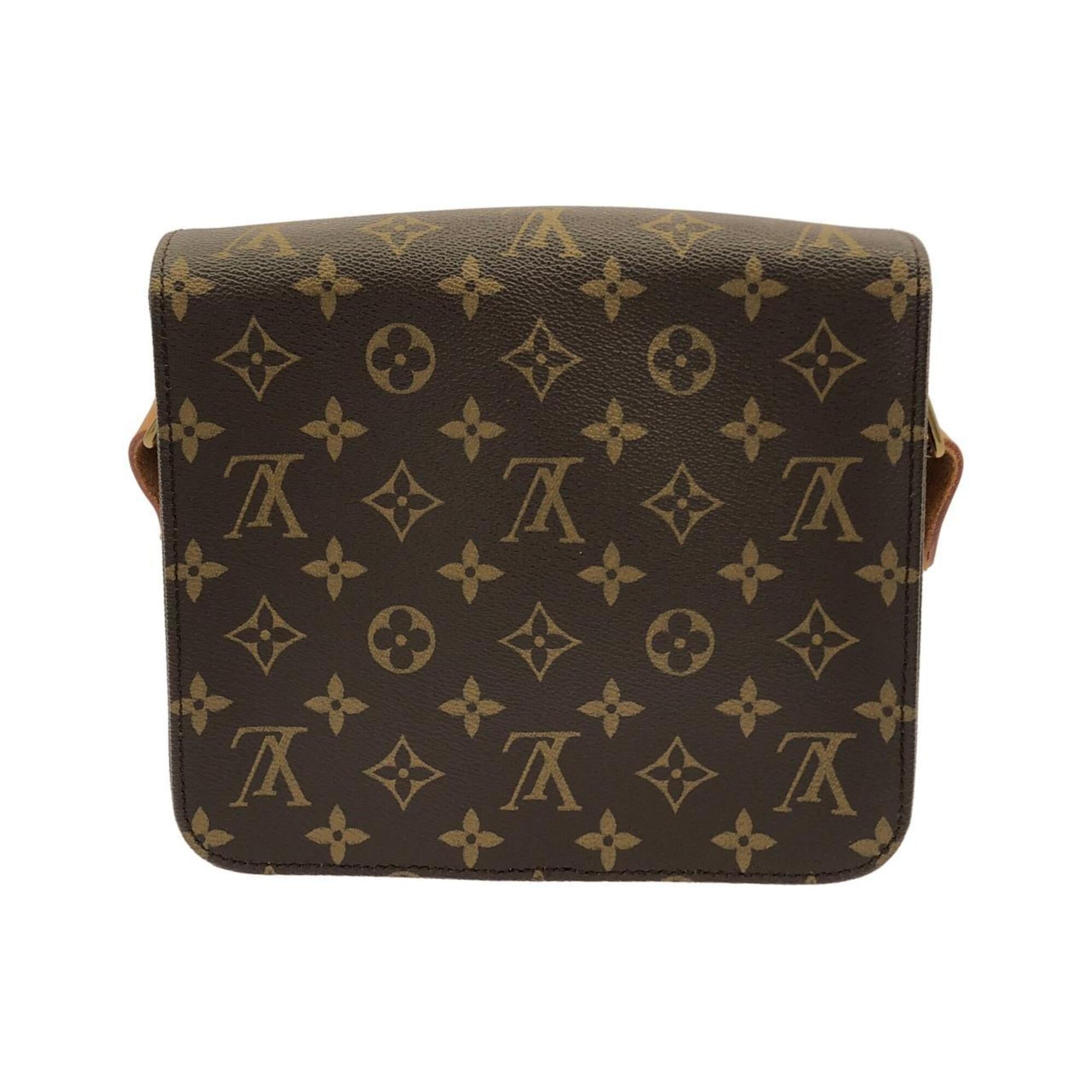 Louis Vuitton Monogram Marron Coated Canvas Shoulder Bag (Pre-Owned)