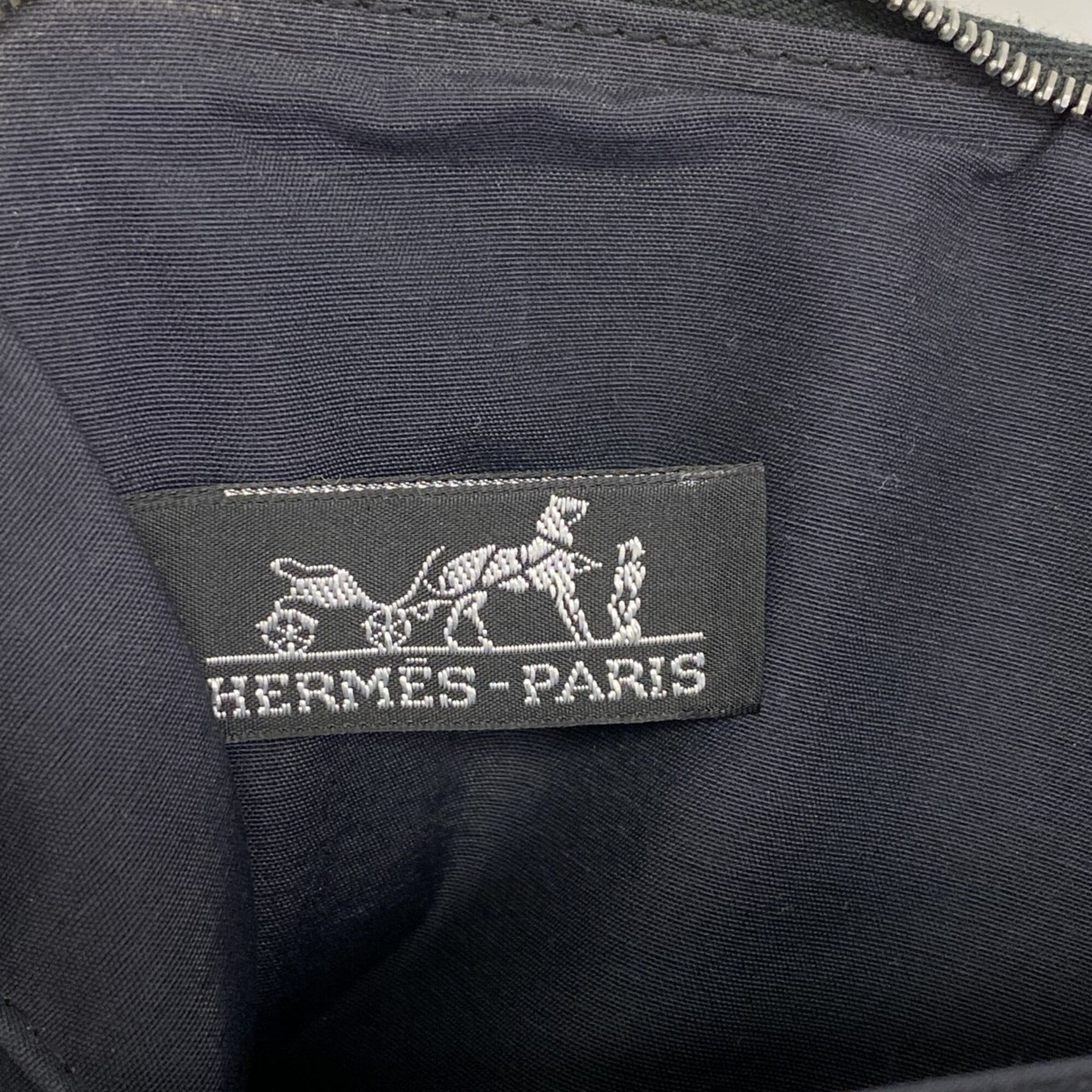 Hermes Black Canvas Long Wallet (Bi-Fold) (Pre-Owned)
