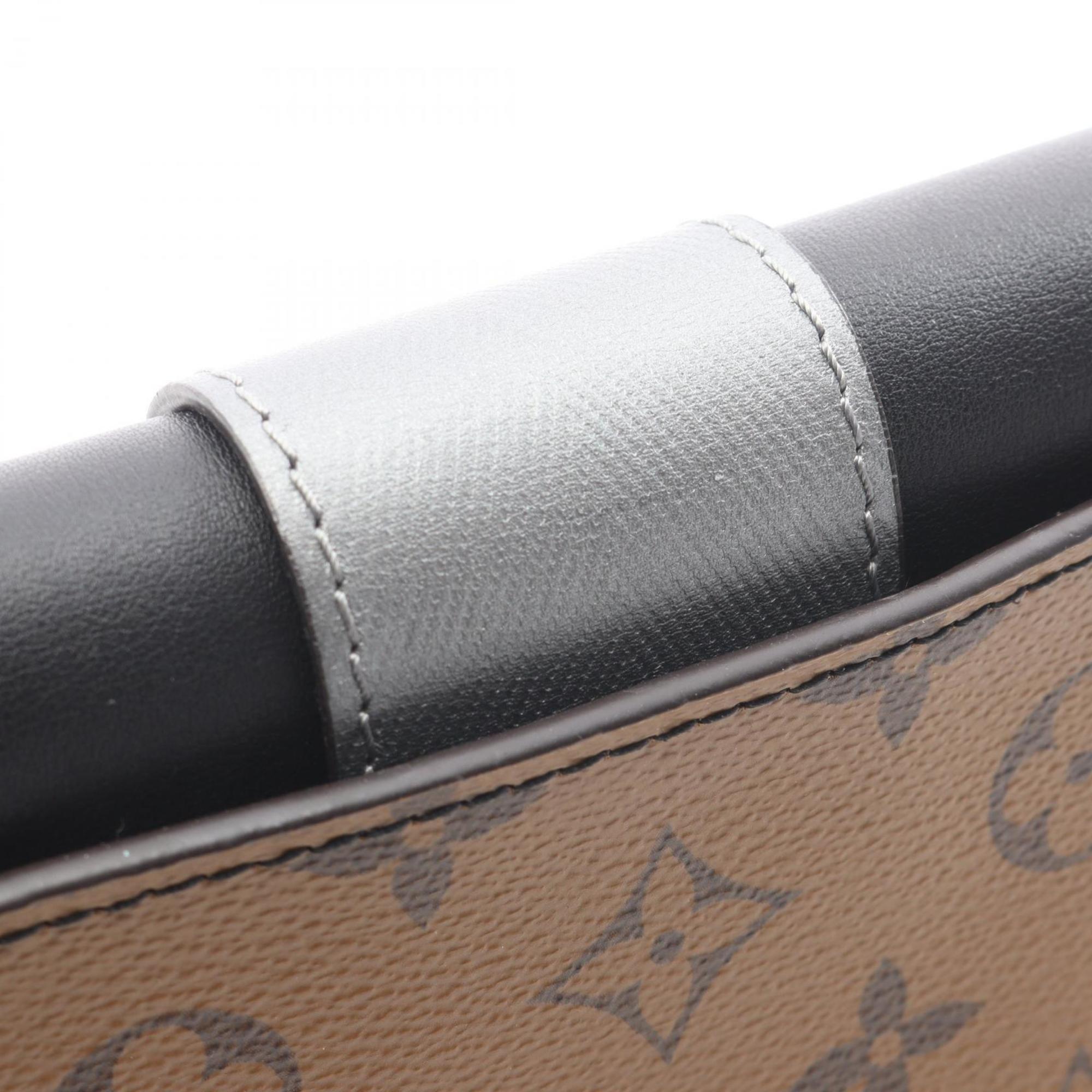 Louis Vuitton Black Brown Coated Canvas Pvc Leather Pochette Shoulder Bag (Pre-Owned)