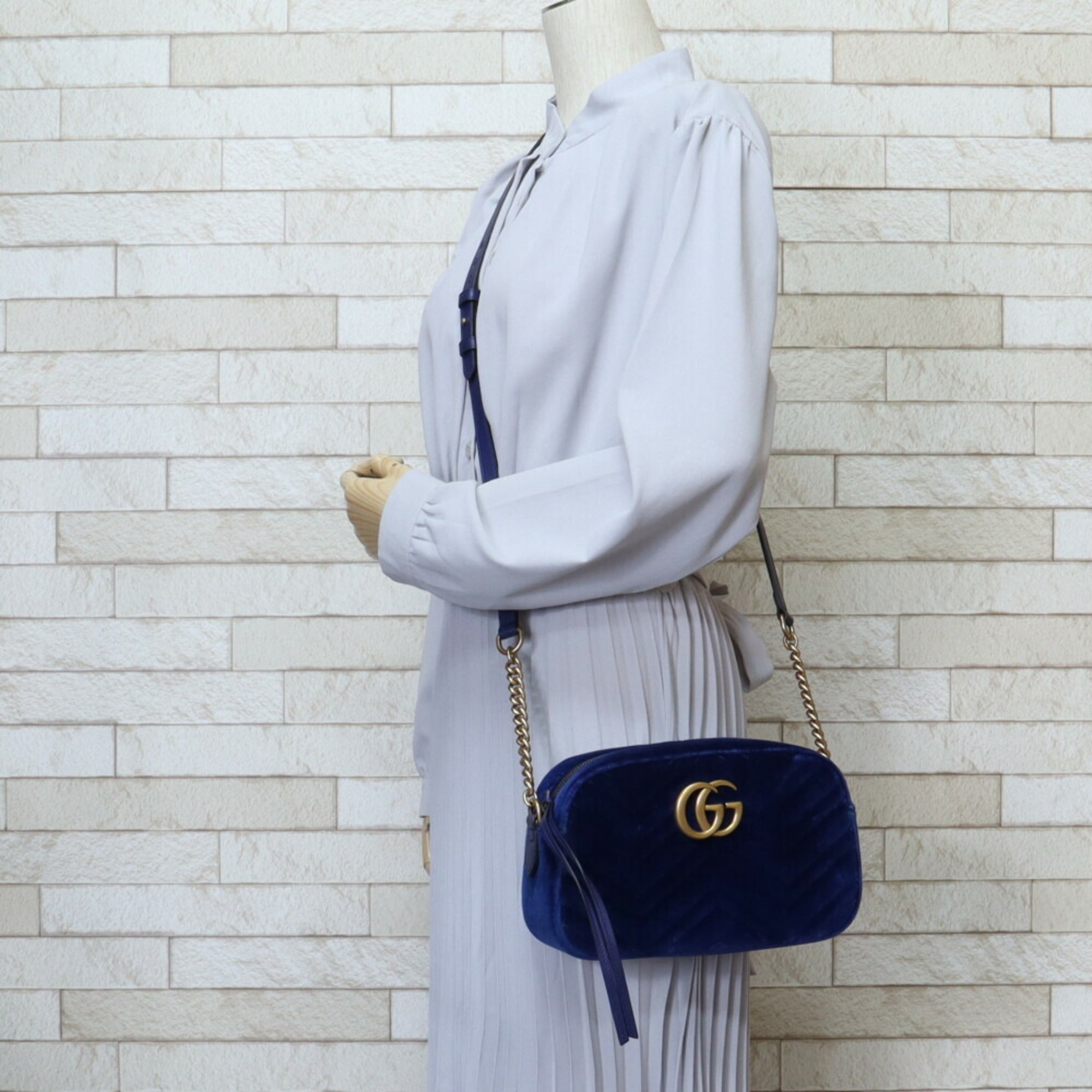 Gucci Daily Blue Shoulder Bag (Pre-Owned)