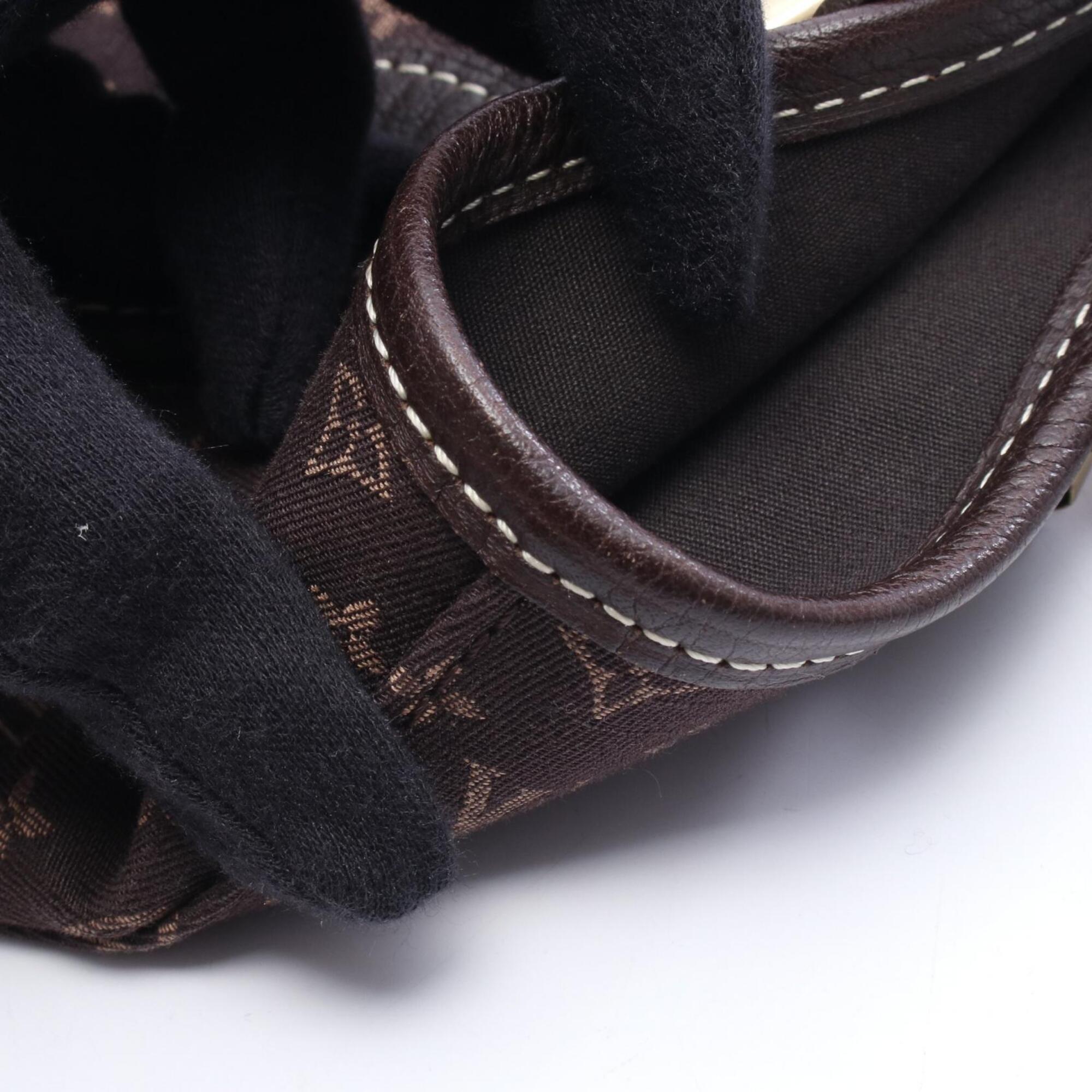 Louis Vuitton Brown Ebene Canvas Monogram Mini Leather Handbag Tote Bag (Pre-Owned)