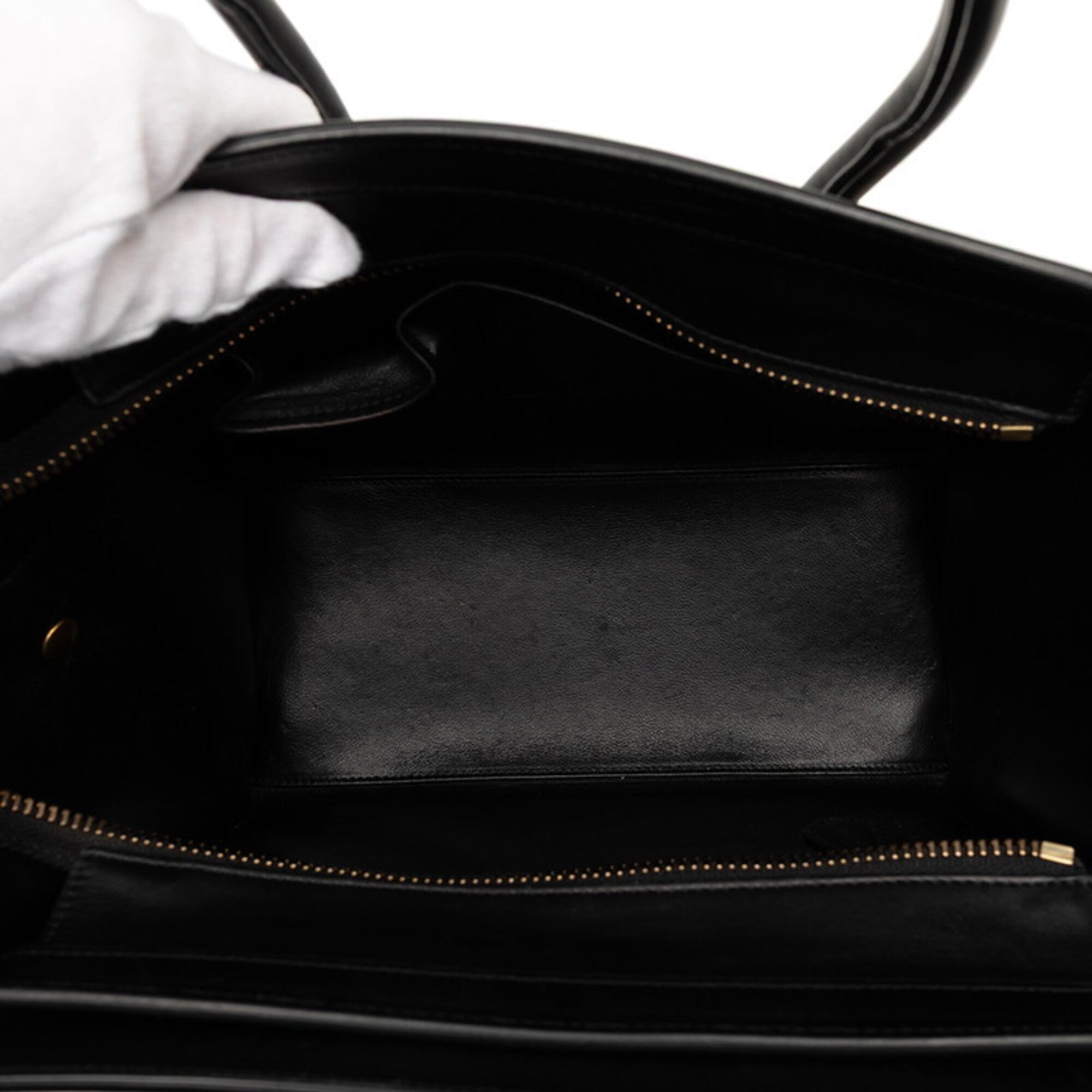 Celine Luggage Canvas Leather Handbag (Pre-Owned)