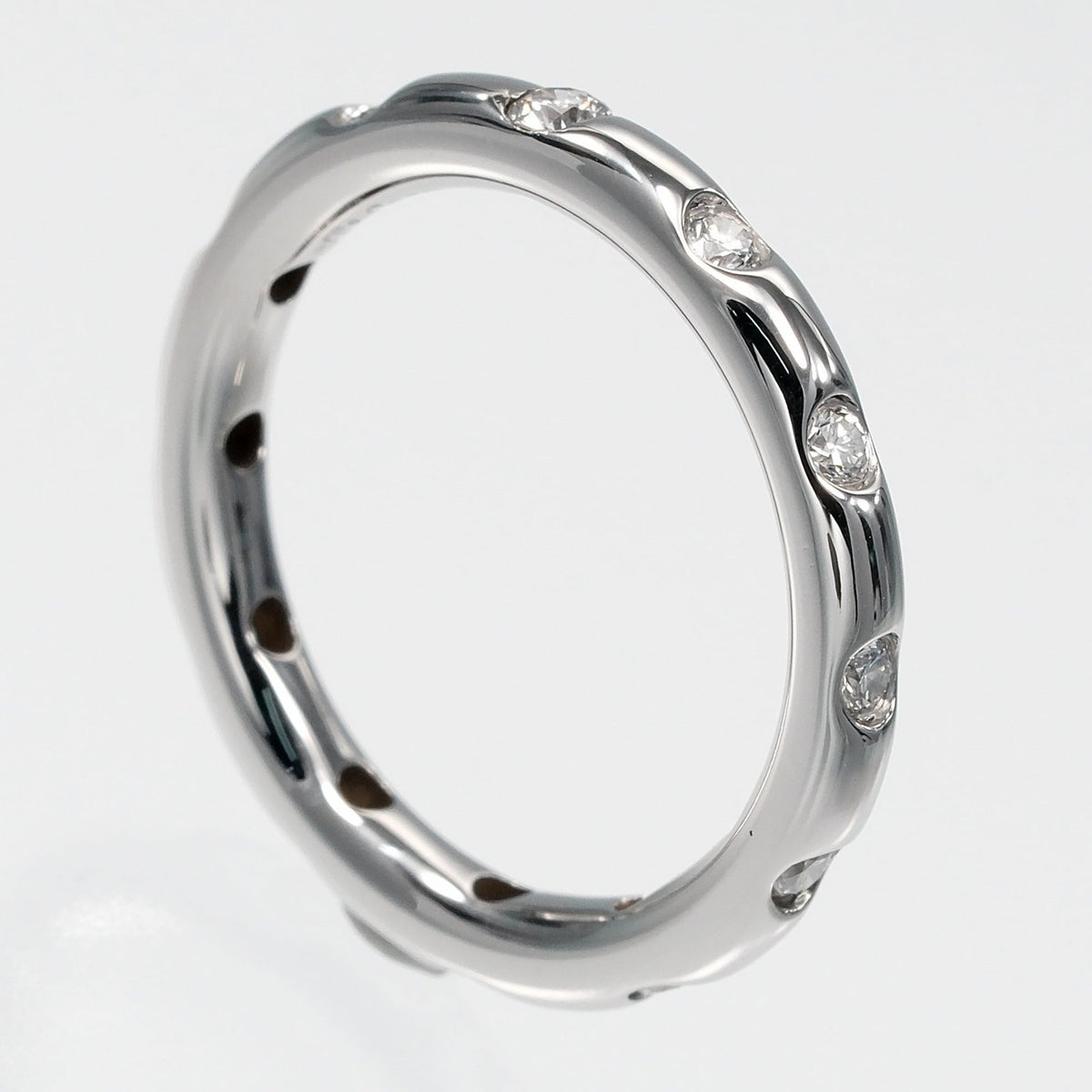 Tiffany Silver Platinum 950 Band Ring (Pre-Owned)