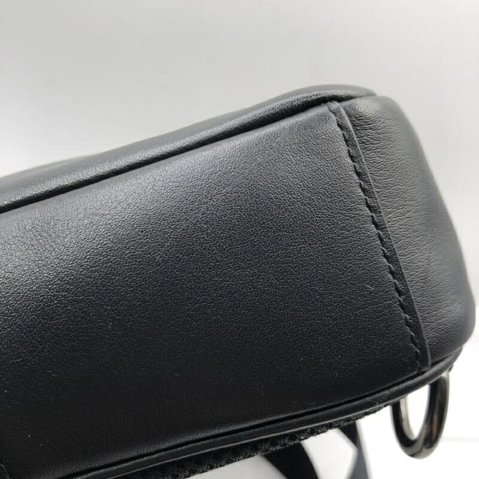 Coach Black Leather Fanny Pack Sling Bag (Pre-Owned)