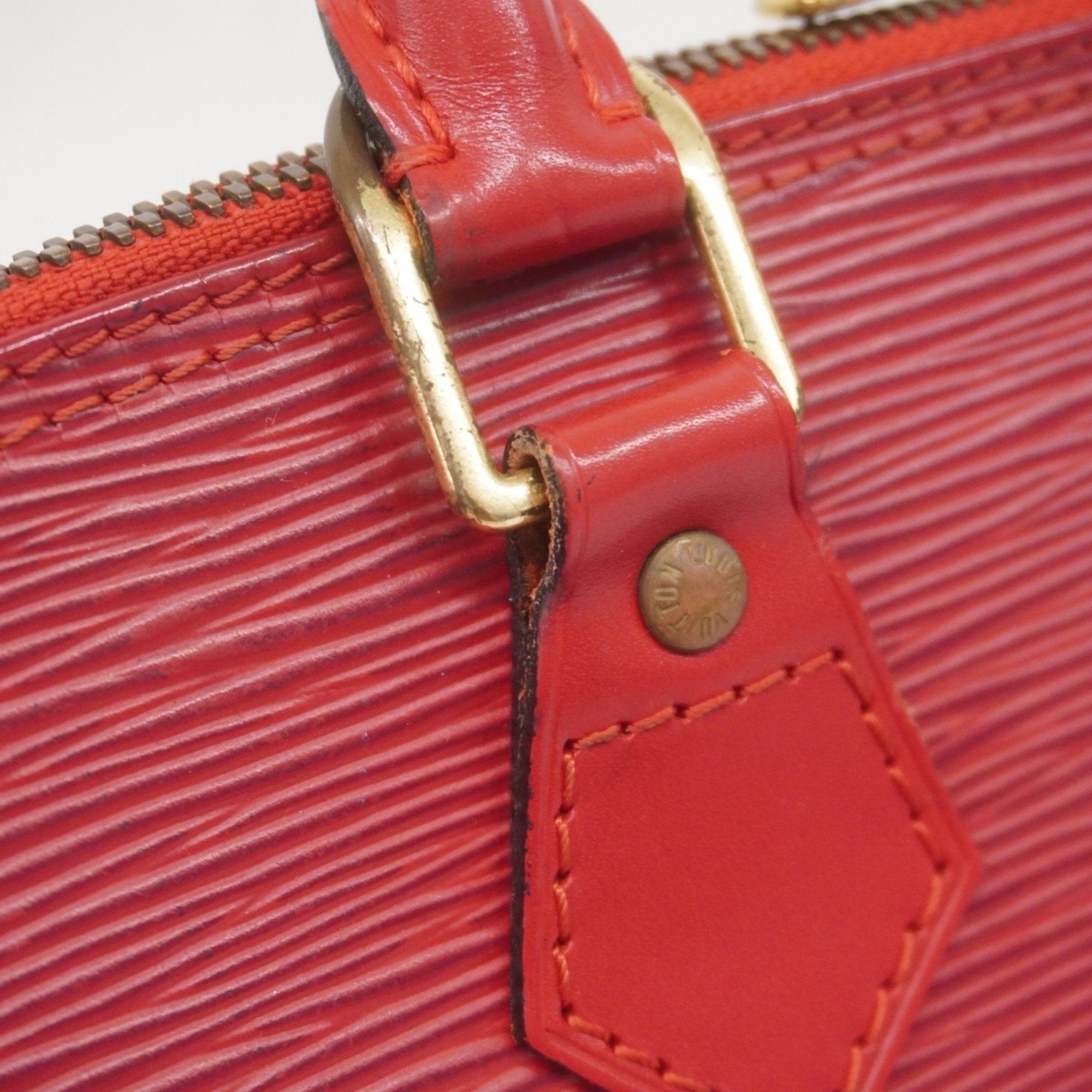 Louis Vuitton Castilian Red Handbag (Pre-Owned)