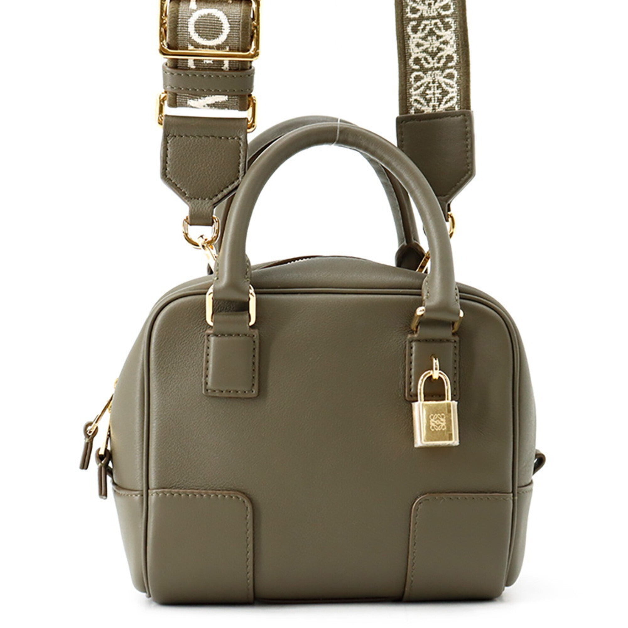 Loewe Khaki Leather Handbag (Pre-Owned)