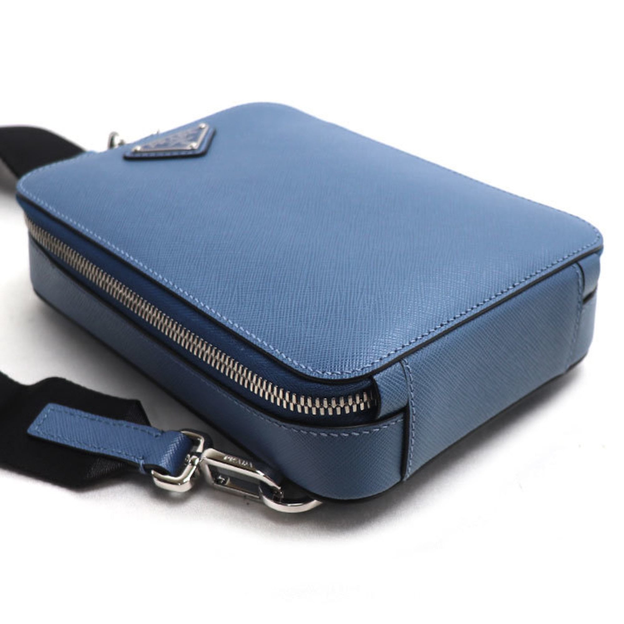 Prada Blue Leather Sling Bag (Pre-Owned)