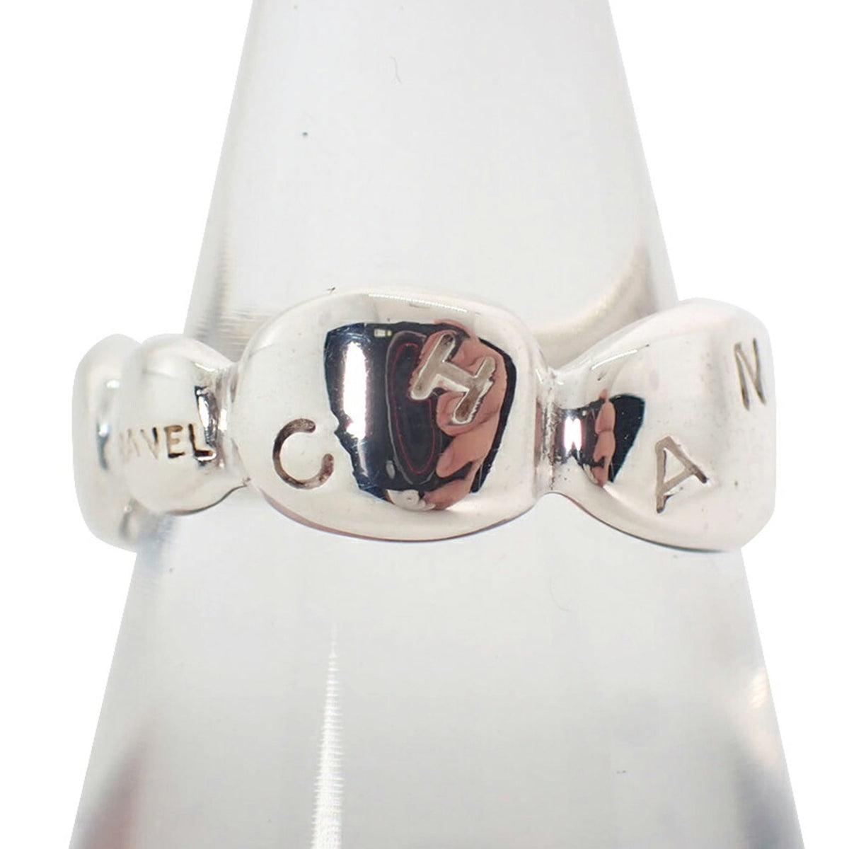 Chanel Sterling Silver 925 Band Ring (Pre-Owned)
