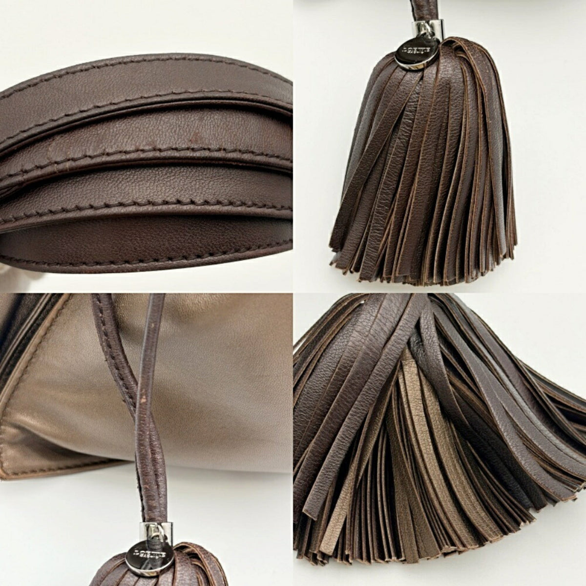 Loewe Bronze Nappa Leather Leather Shoulder Bag (Pre-Owned)