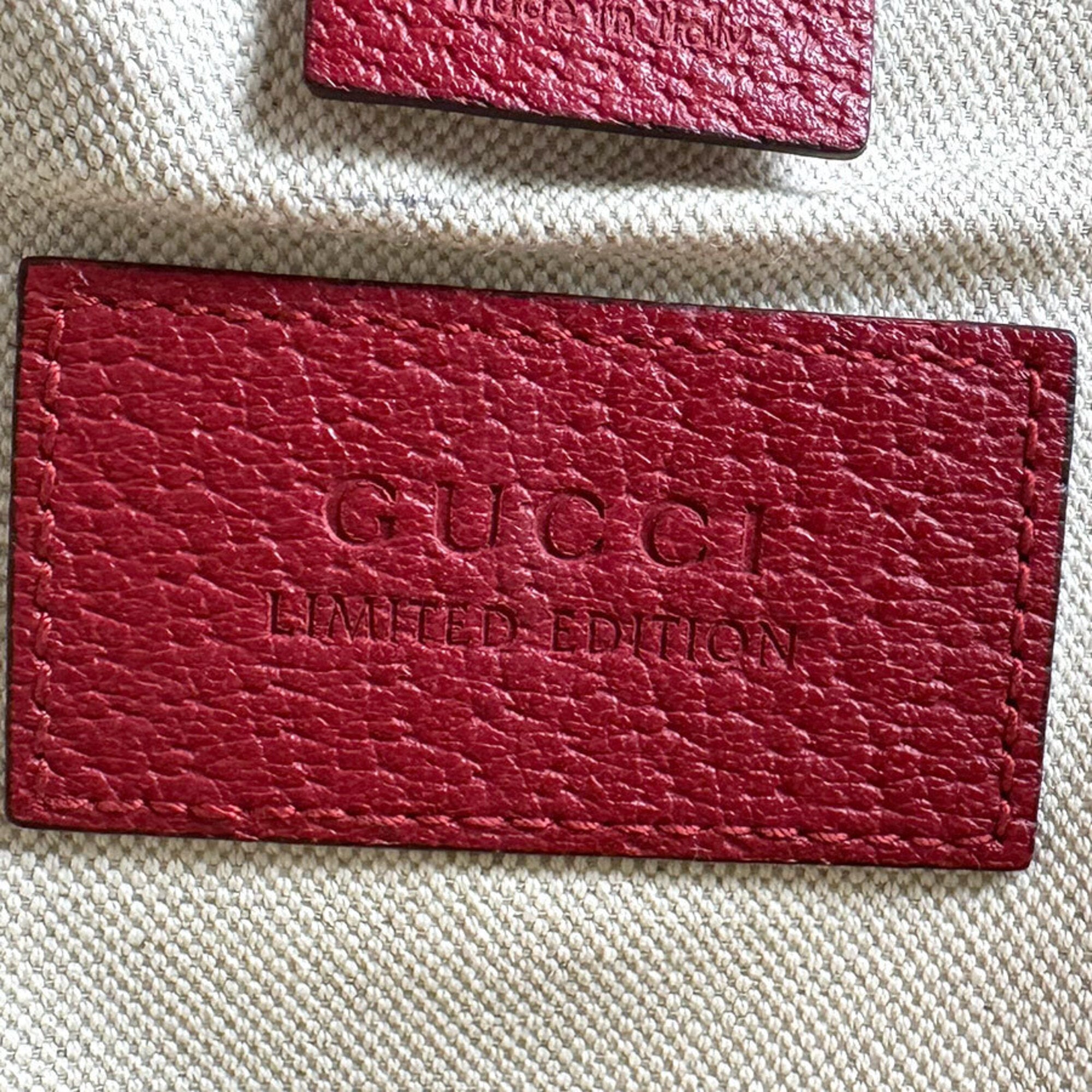 Gucci Brown Pink Red Color Gg Supreme Backpack (Pre-Owned)