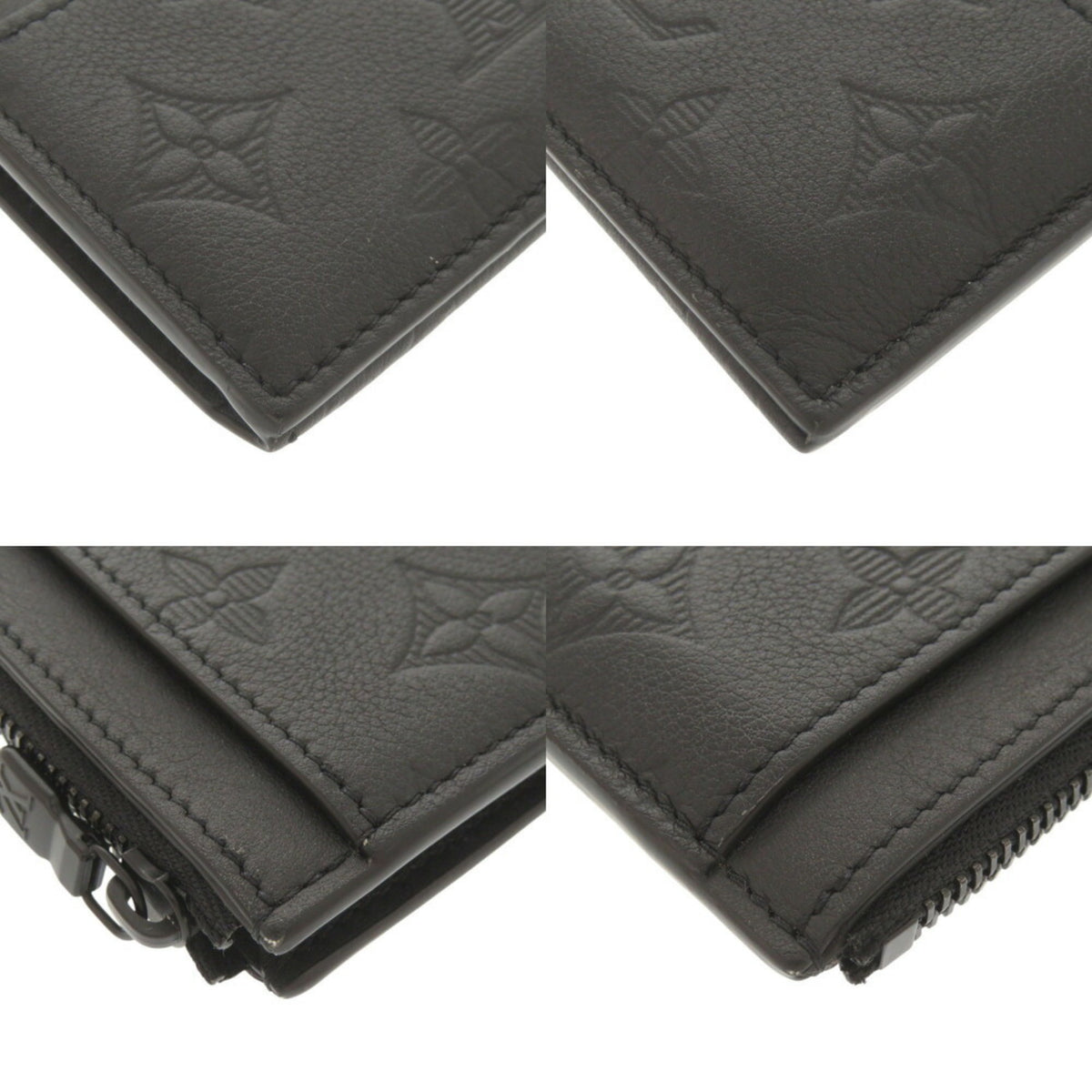 Louis Vuitton Black Monogram Shadow Coin Purse/Coin Case (Pre-Owned)