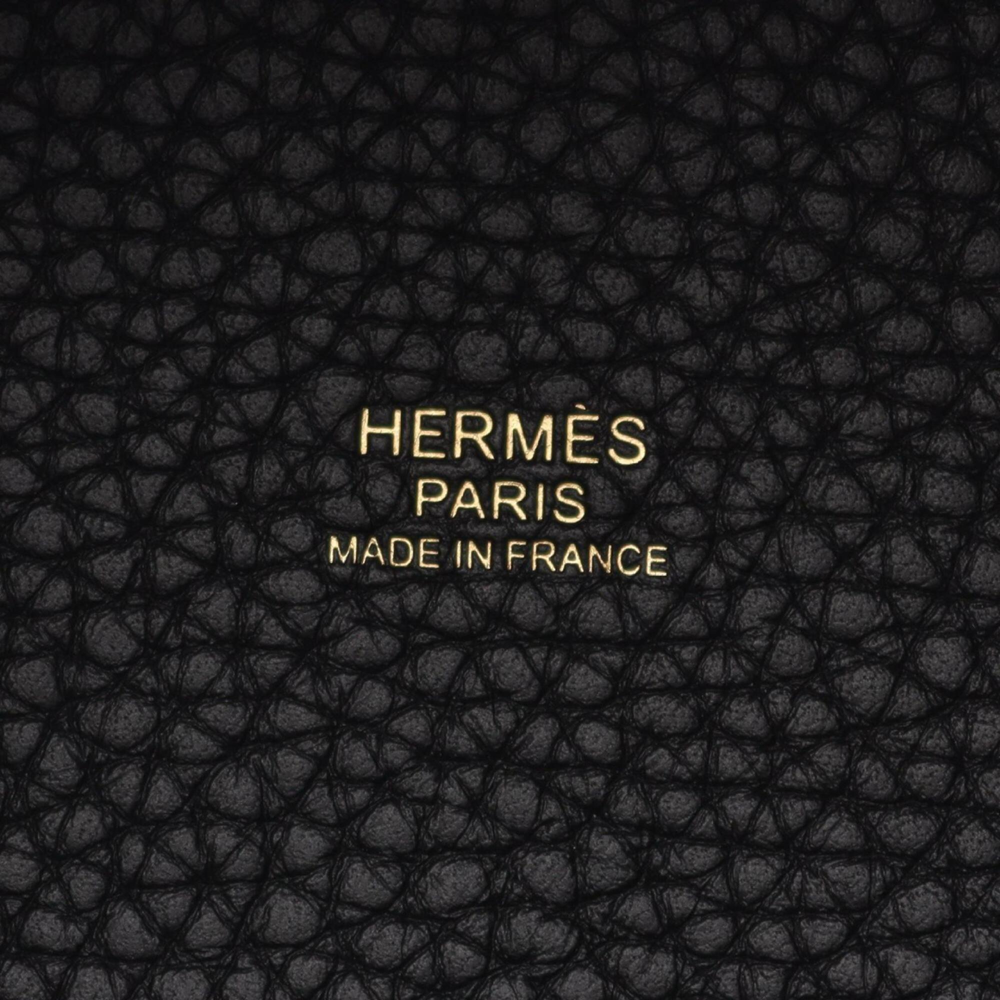 Hermes Black Taurillon Clemence Leather Leather Handbag (Pre-Owned)