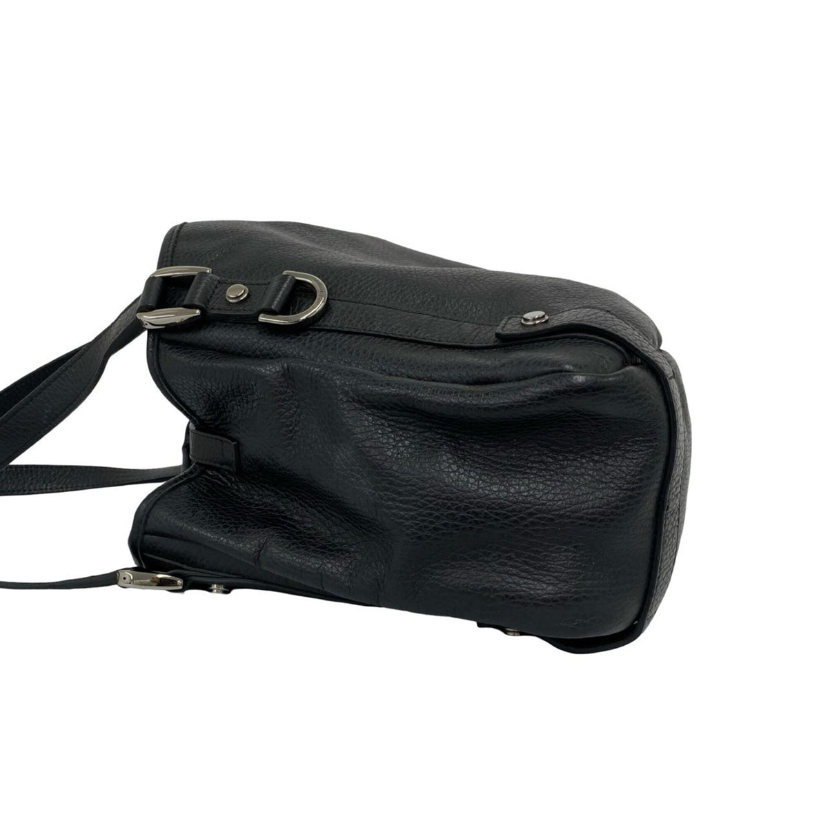 Gucci Black Leather Handbag Shoulder Bag Tote Bag (Pre-Owned)