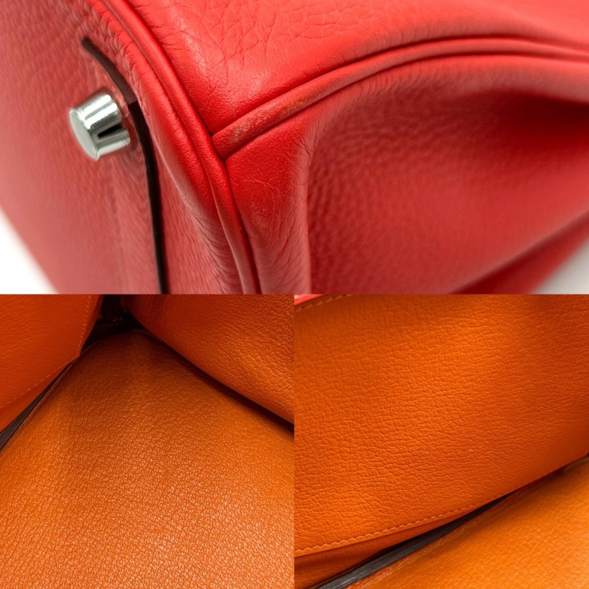 Hermes Pink Leather Handbag (Pre-Owned)