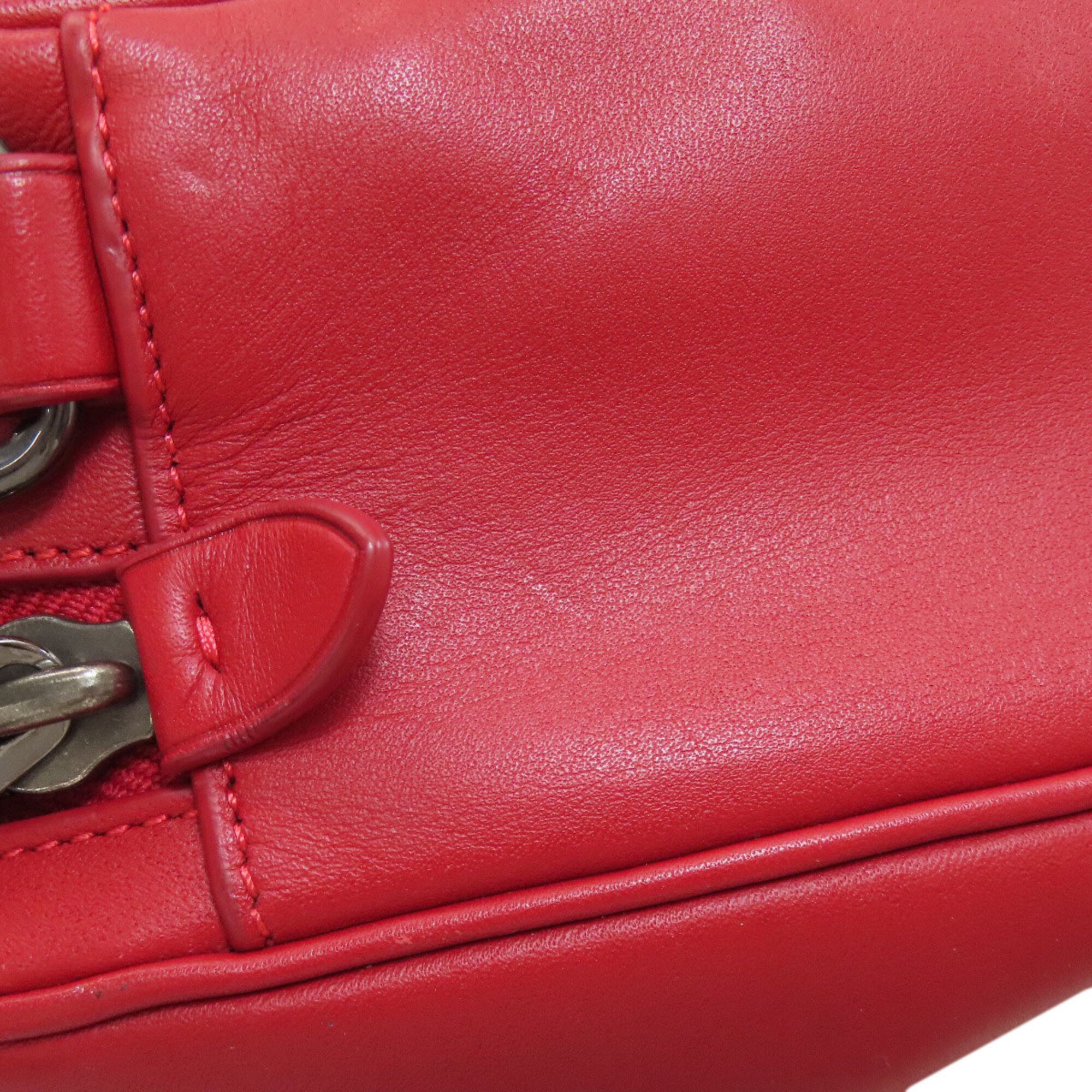 Coach Red Color Leather (Pre-Owned)