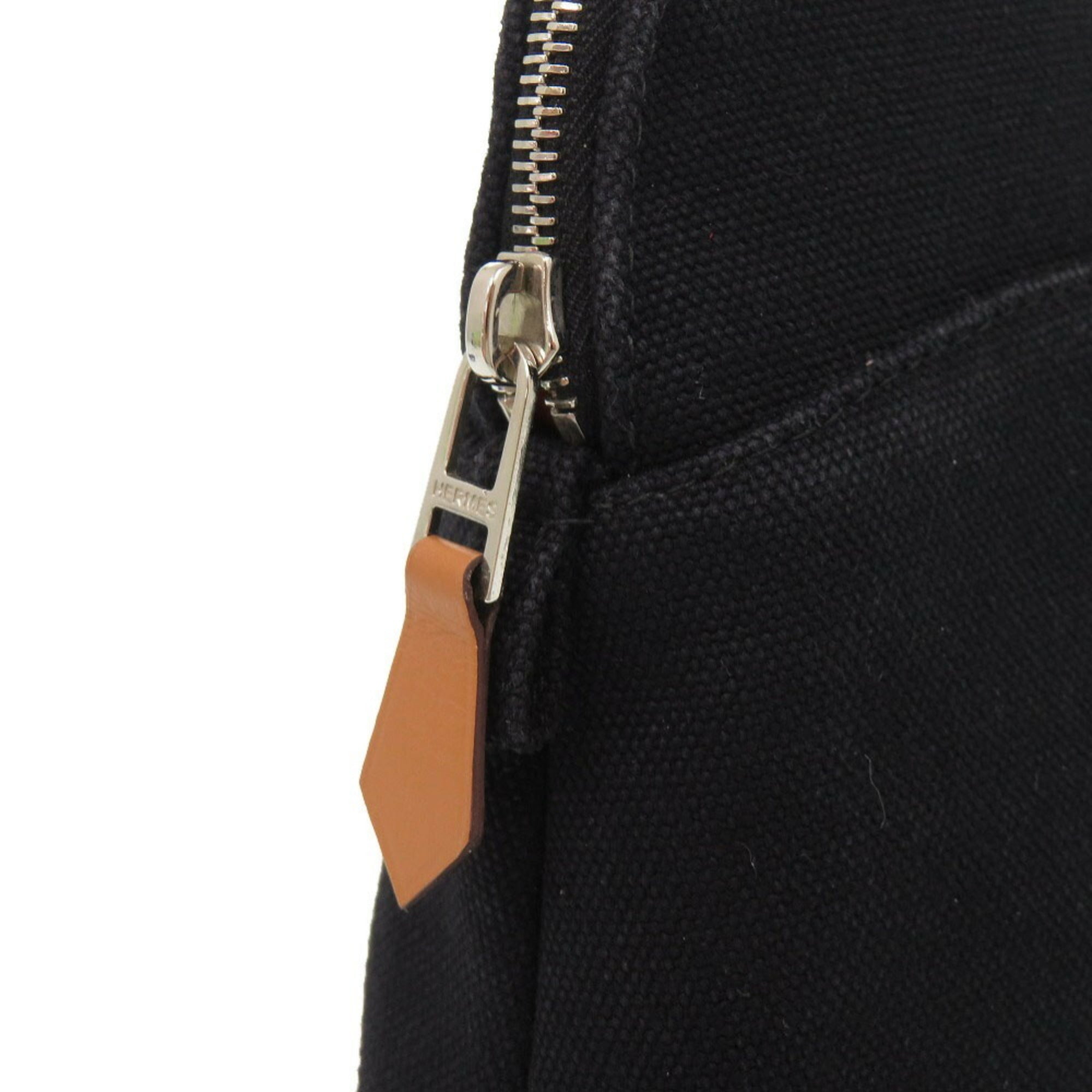 Hermes Bolide Black Canvas Pouch (Pre-Owned)