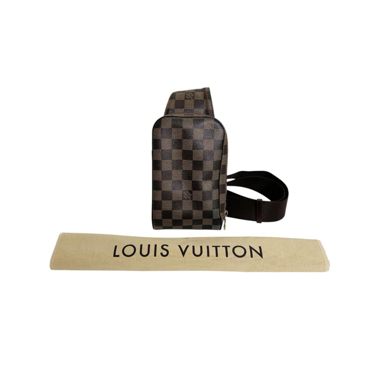 Louis Vuitton Brown Galle Or Damier Canvas Pouch Sling Bag (Pre-Owned)