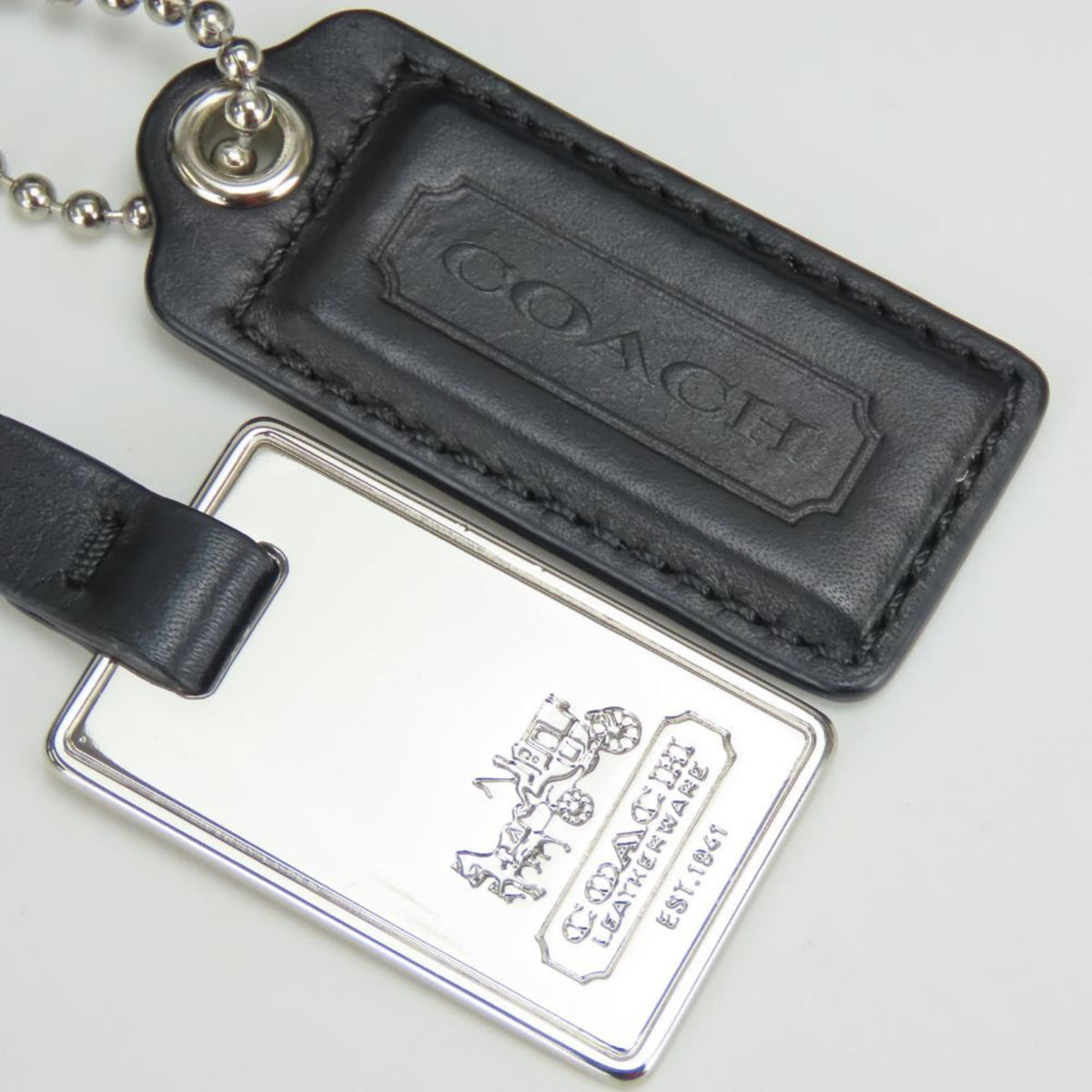Coach Black Gray Pvc Shoulder Bag (Pre-Owned)
