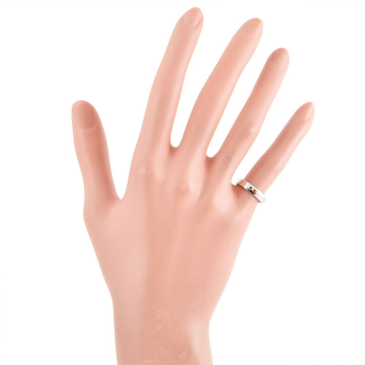 Hermes White Gold (18K) Band Ring (Pre-Owned)
