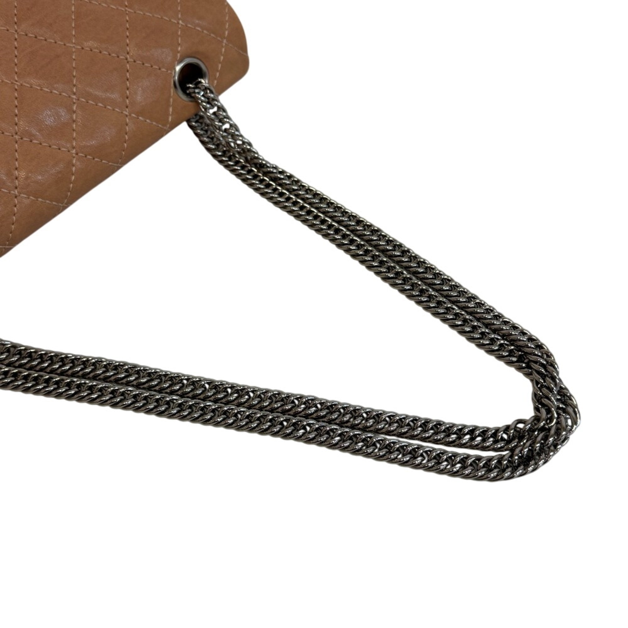 Chanel Matelasse Beige Leather Shoulder Bag (Pre-Owned)