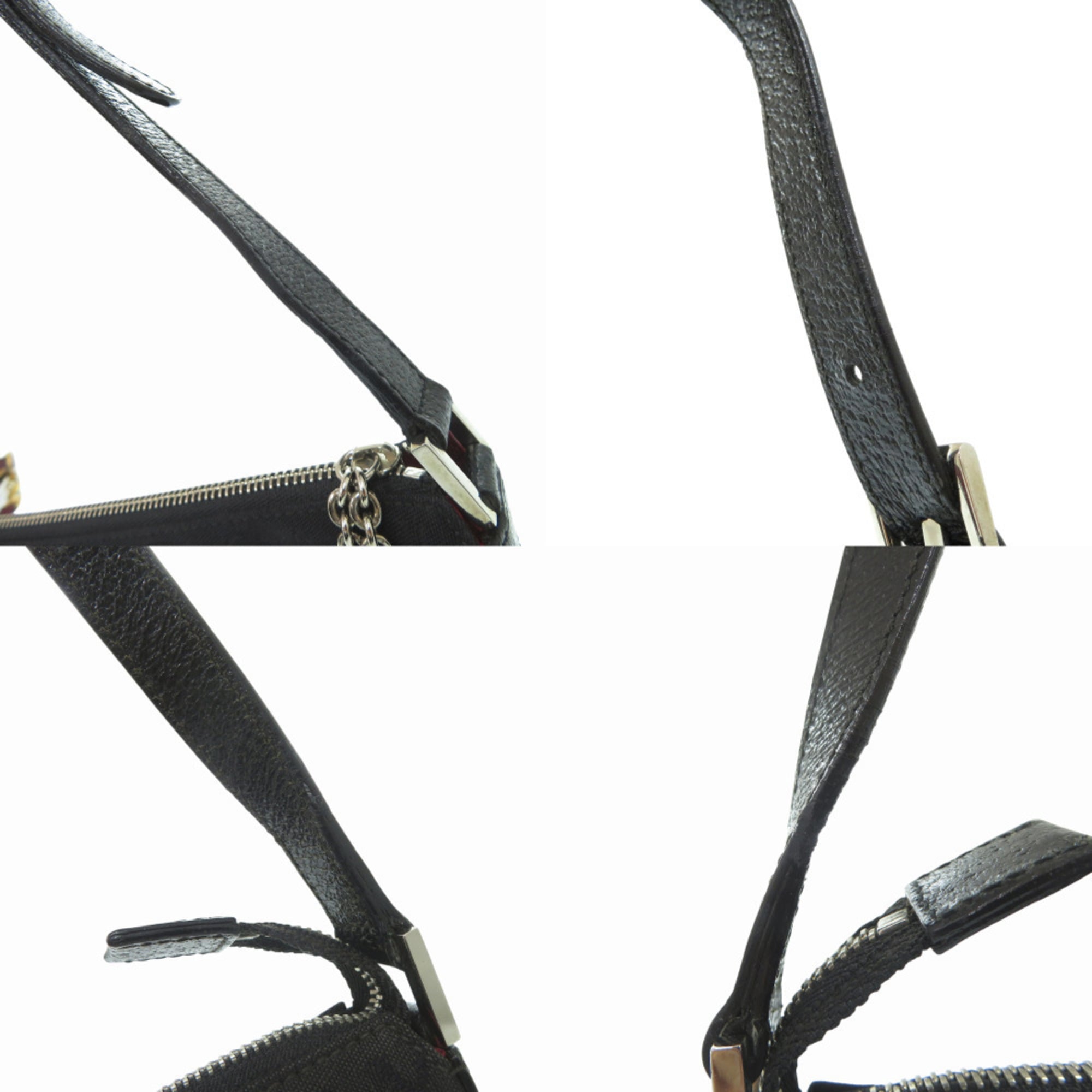 Bvlgari Black Canvas Leather Shoulder Bag (Pre-Owned)
