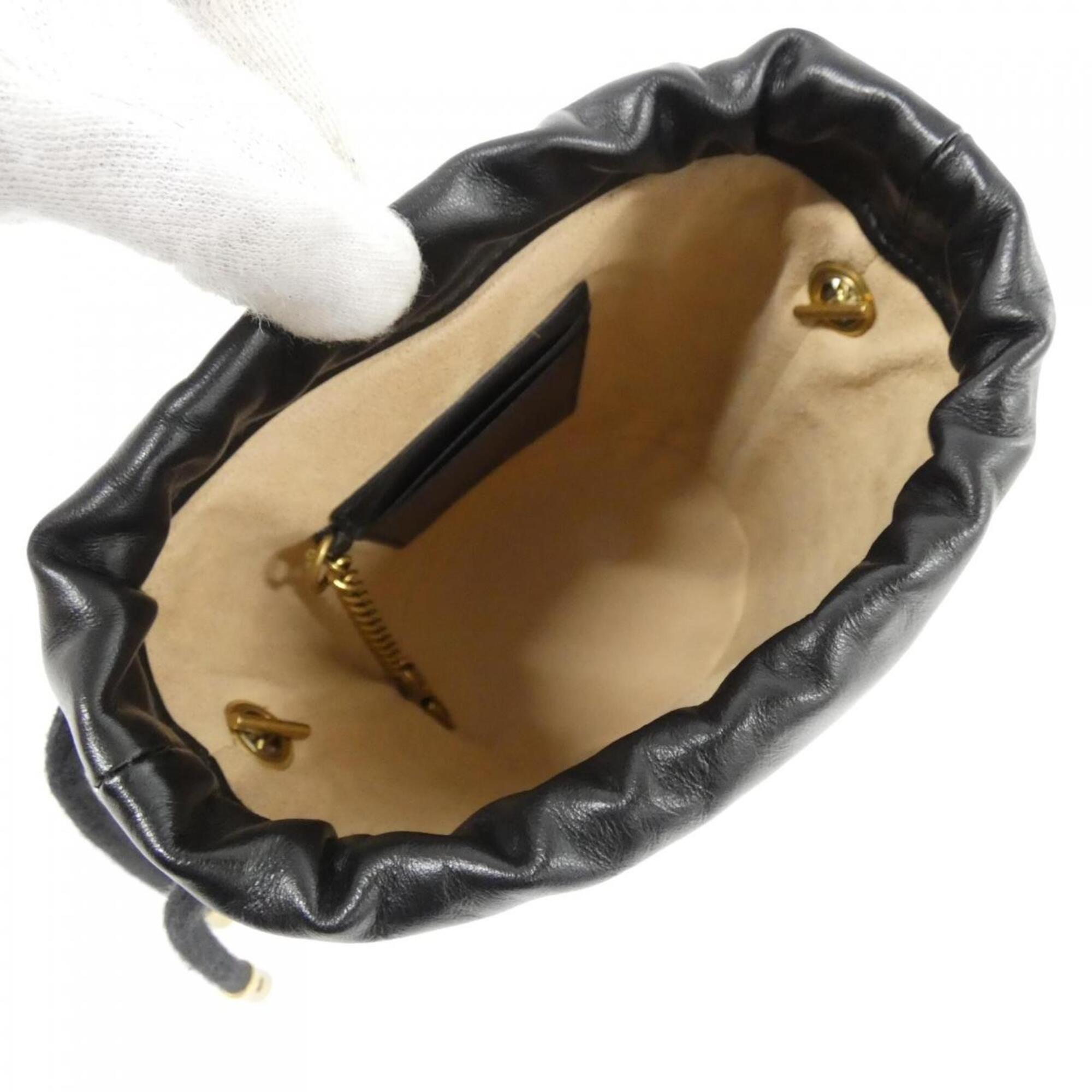 Gucci Black Leather Shoulder Bag (Pre-Owned)